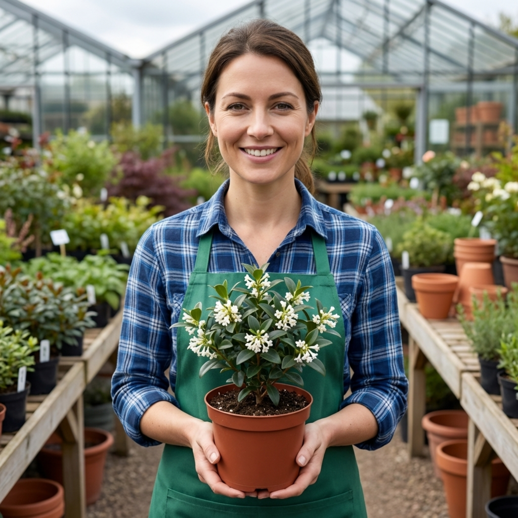 Osmanthus × burkwoodii — Fragrant Evergreen Hedging, Bee-Friendly, 1L Pot (Set of 3 or 6)