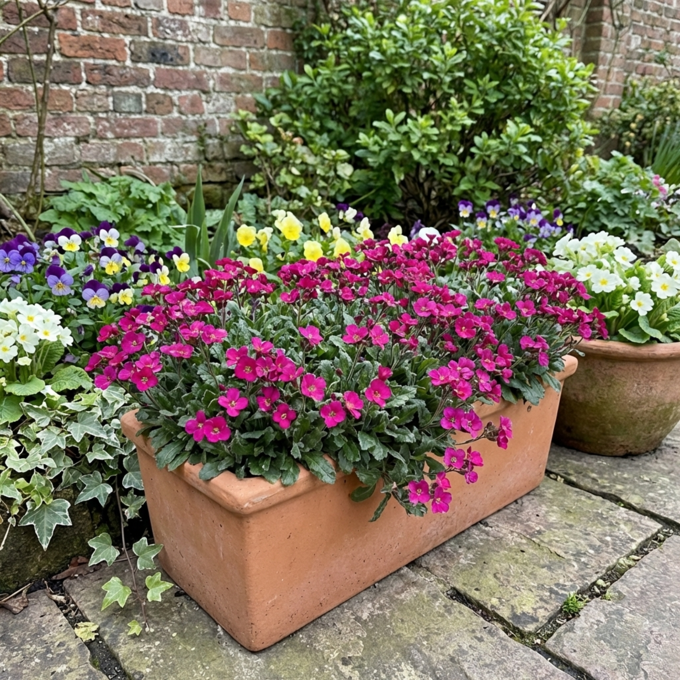 Arabis ‘Aubris Deep Rose’ — Evergreen Alpine Perennial, 1L Pot (Set of 3 or 6)