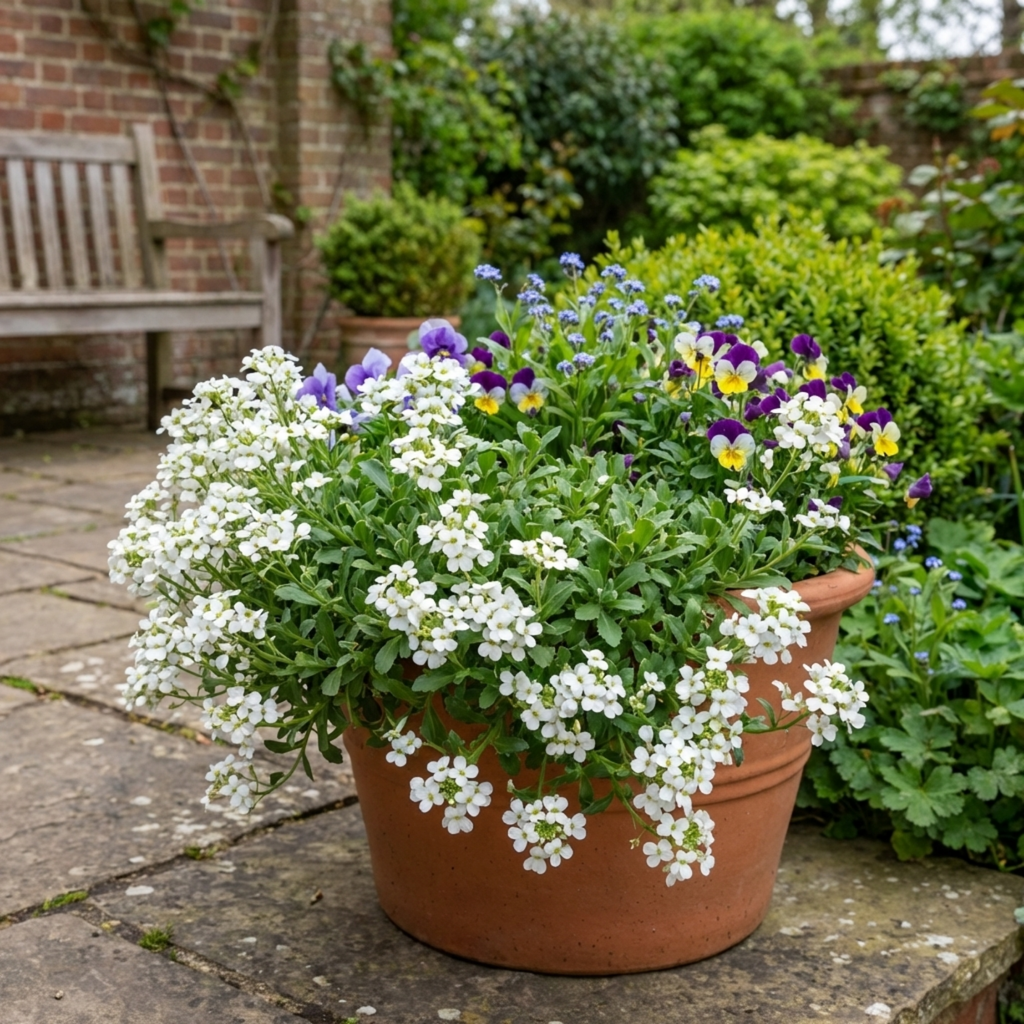 Arabis ‘Aubris White’ — Evergreen Alpine Perennial, 1L Pot (Set of 3 or 6)