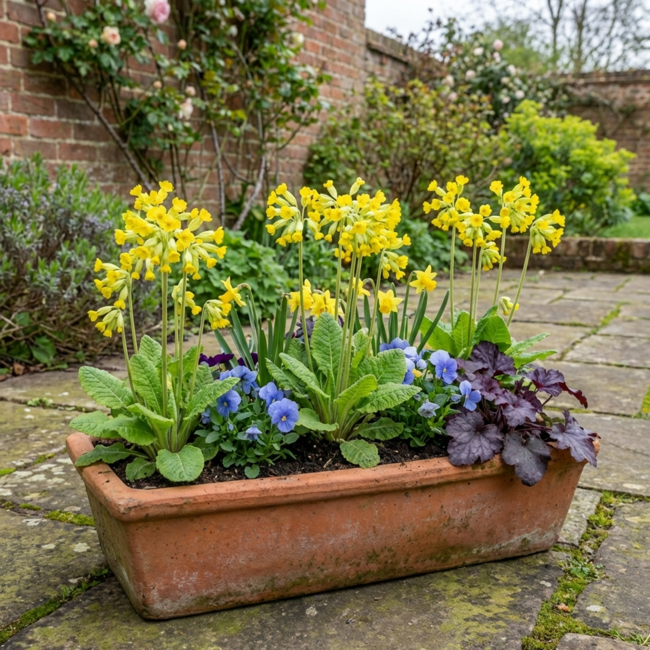 Primula veris 'Pure Yellow' — Cowslip, Hardy Perennial, Bee-Friendly, 1L Pot (Set of 3 or 6)