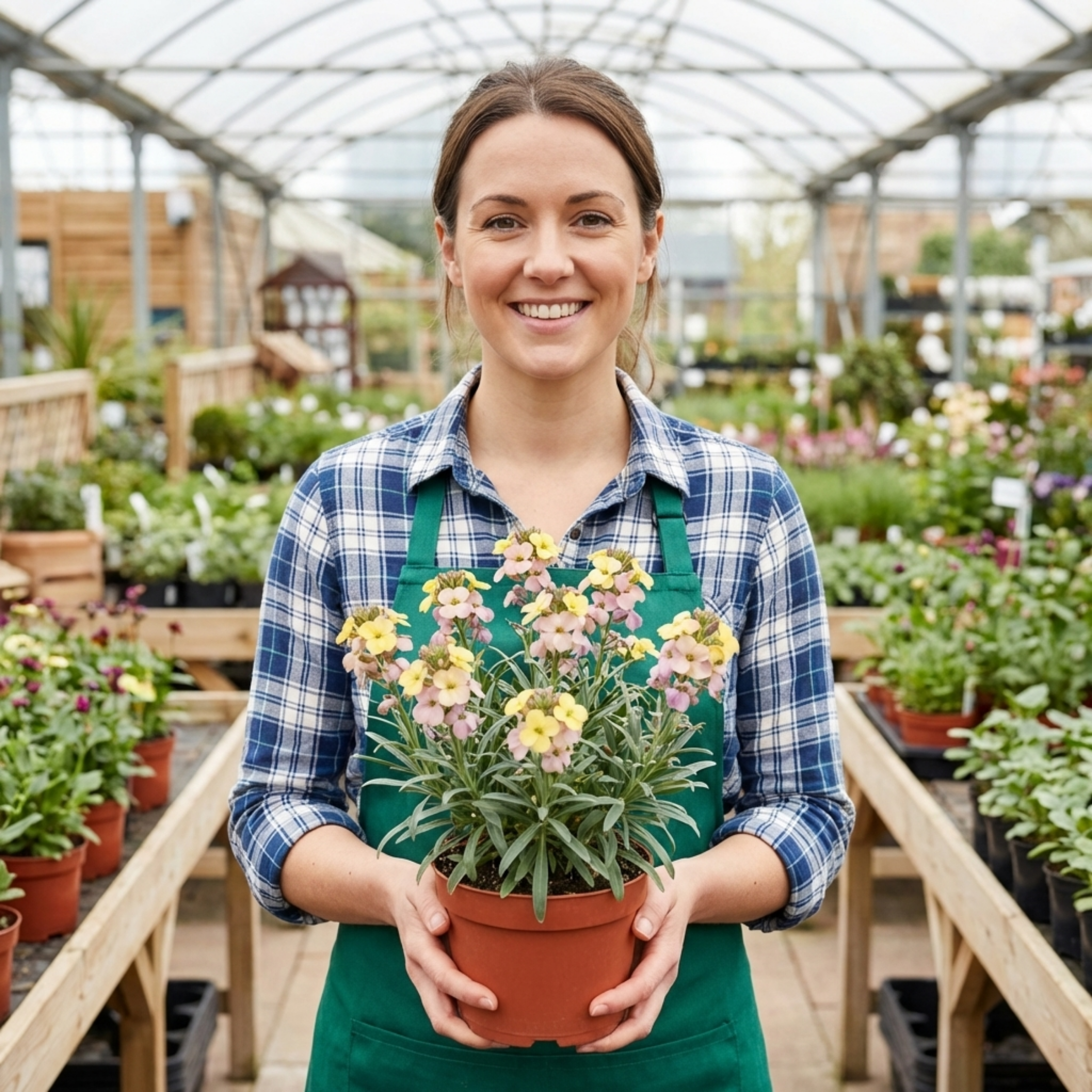 Cheiranthus ‘Spring Feeling’ — Hardy Short-Lived Perennial, Bee-Friendly, 1L Pot (Set of 3 or 6)