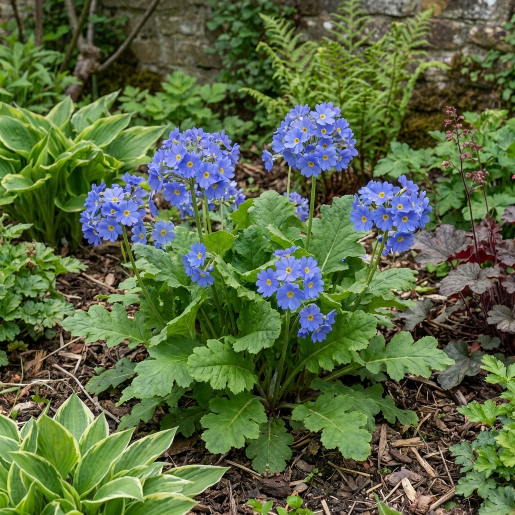 Primula ‘Oakleaf Blue’ — Hardy Perennial, Bee-Friendly, 2L Pot