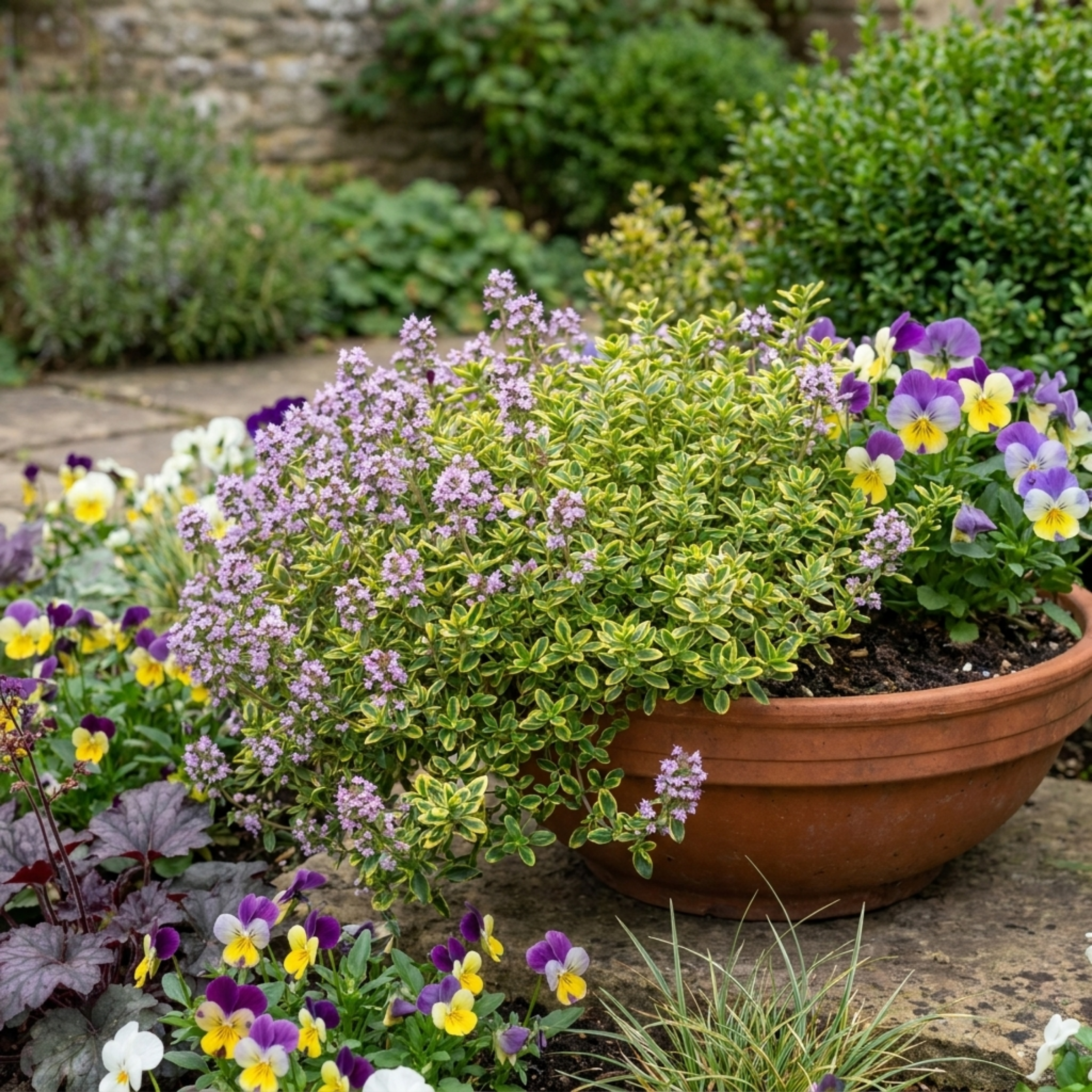 Thymus ‘Doone Valley’ — Hardy Evergreen Perennial Herb, Bee-Friendly, 1L Pot (Set of 3 or 6)