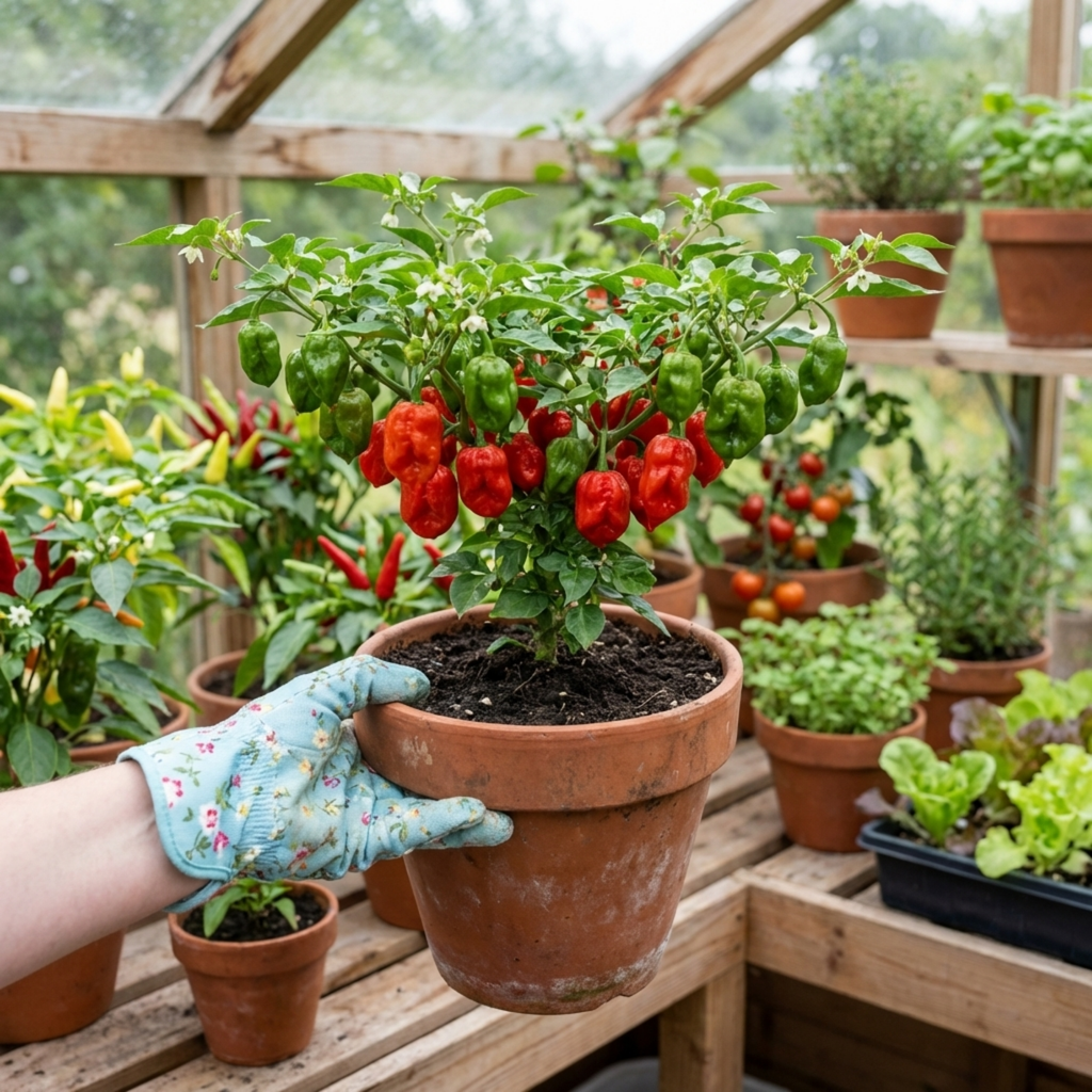 Chilli 'Armageddon' — Edible Annual, 10.5cm Pot (Set of 3 or 6)