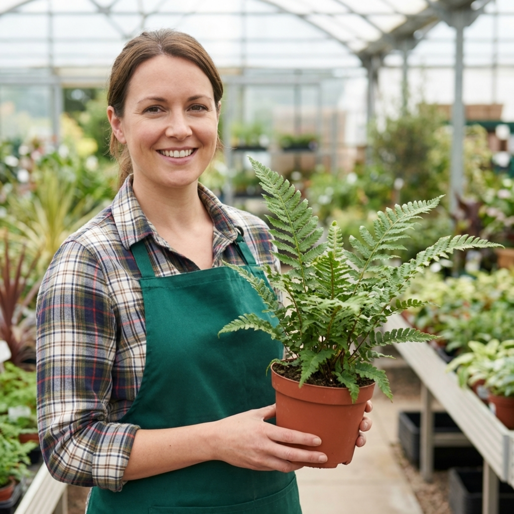 Soft ‘Shield’ — Evergreen Perennial Fern, 1L Pot (Set of 3 or 6)