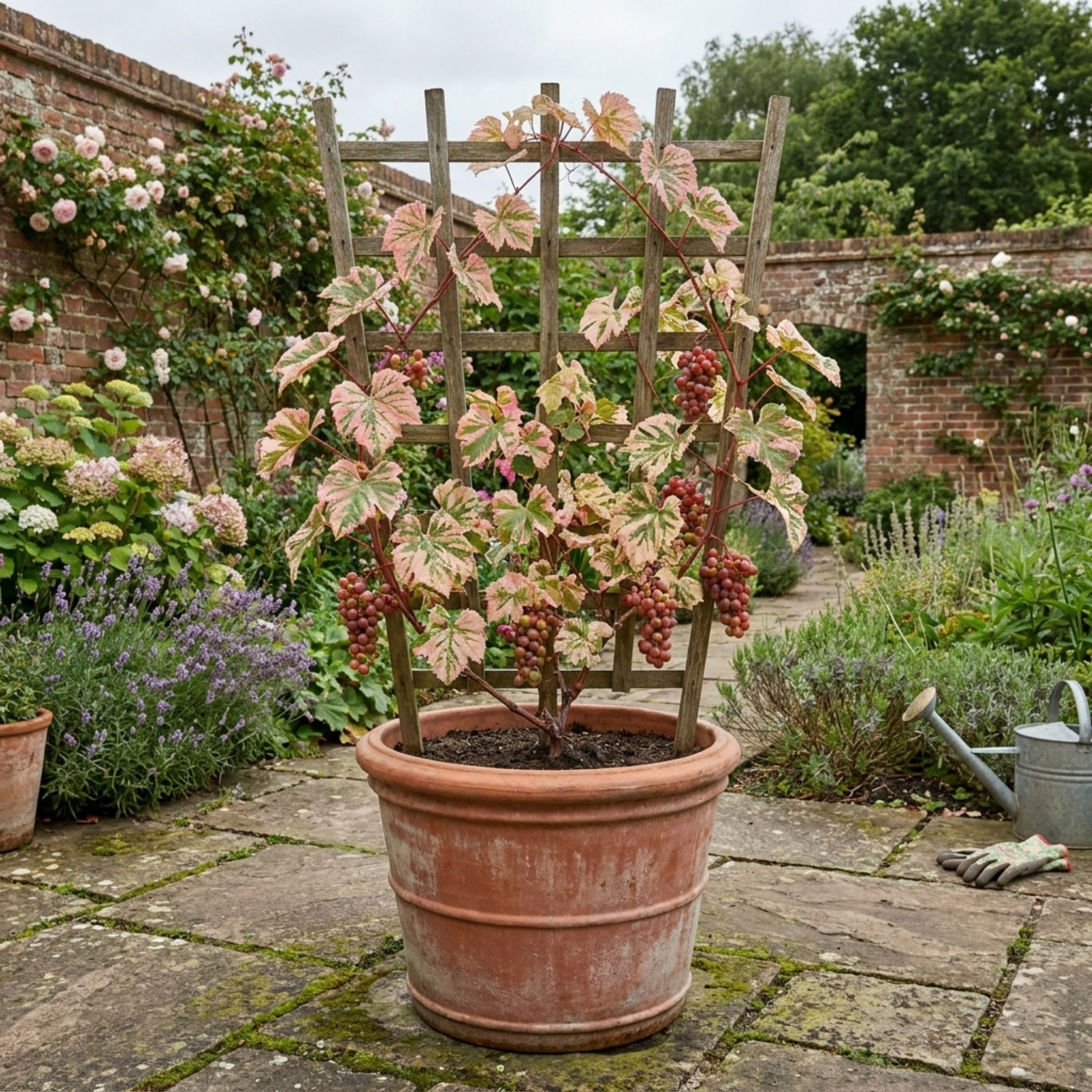 Grape ‘Vitis Supernova Pink’ — Deciduous Climbing Vine, 3L Pot