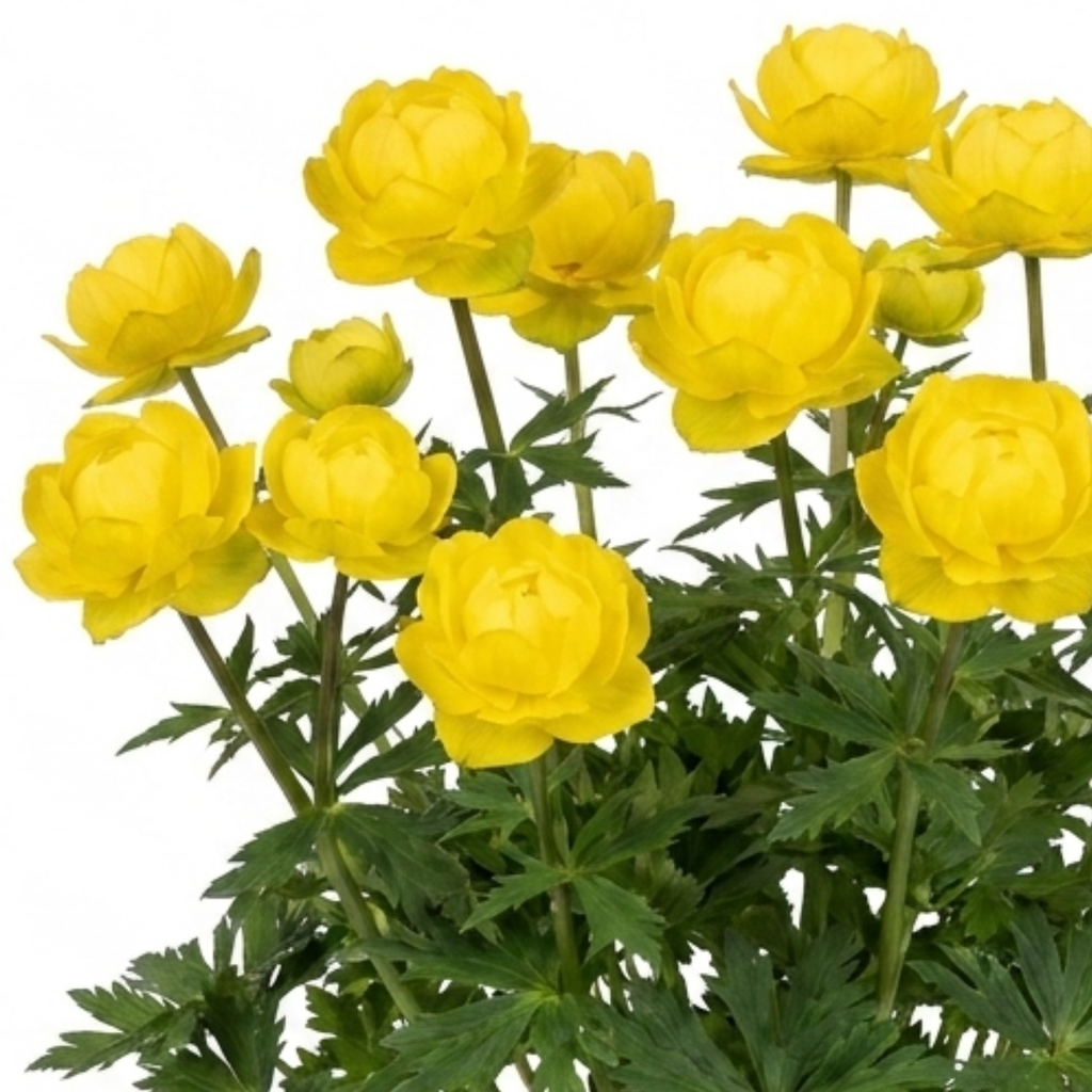 Trollius ‘Lemon Queen Globeflower’ — Herbaceous Perennial, Bee-Friendly, 17cm Pot