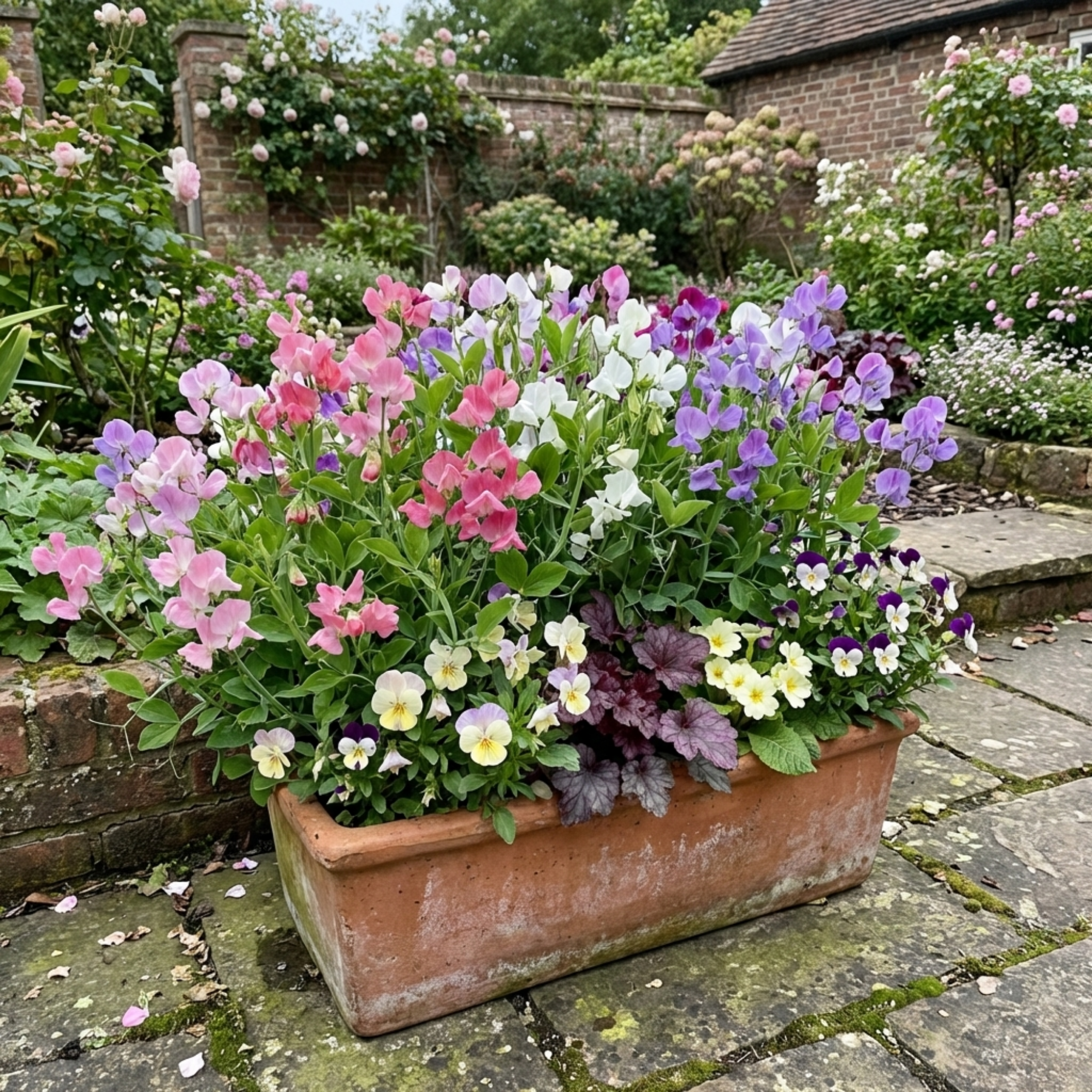 Lathyrus ‘Cupid’ — Hardy Annual Climber, Bee-Friendly, 10.5cm Pot (Set of 3 or 6)