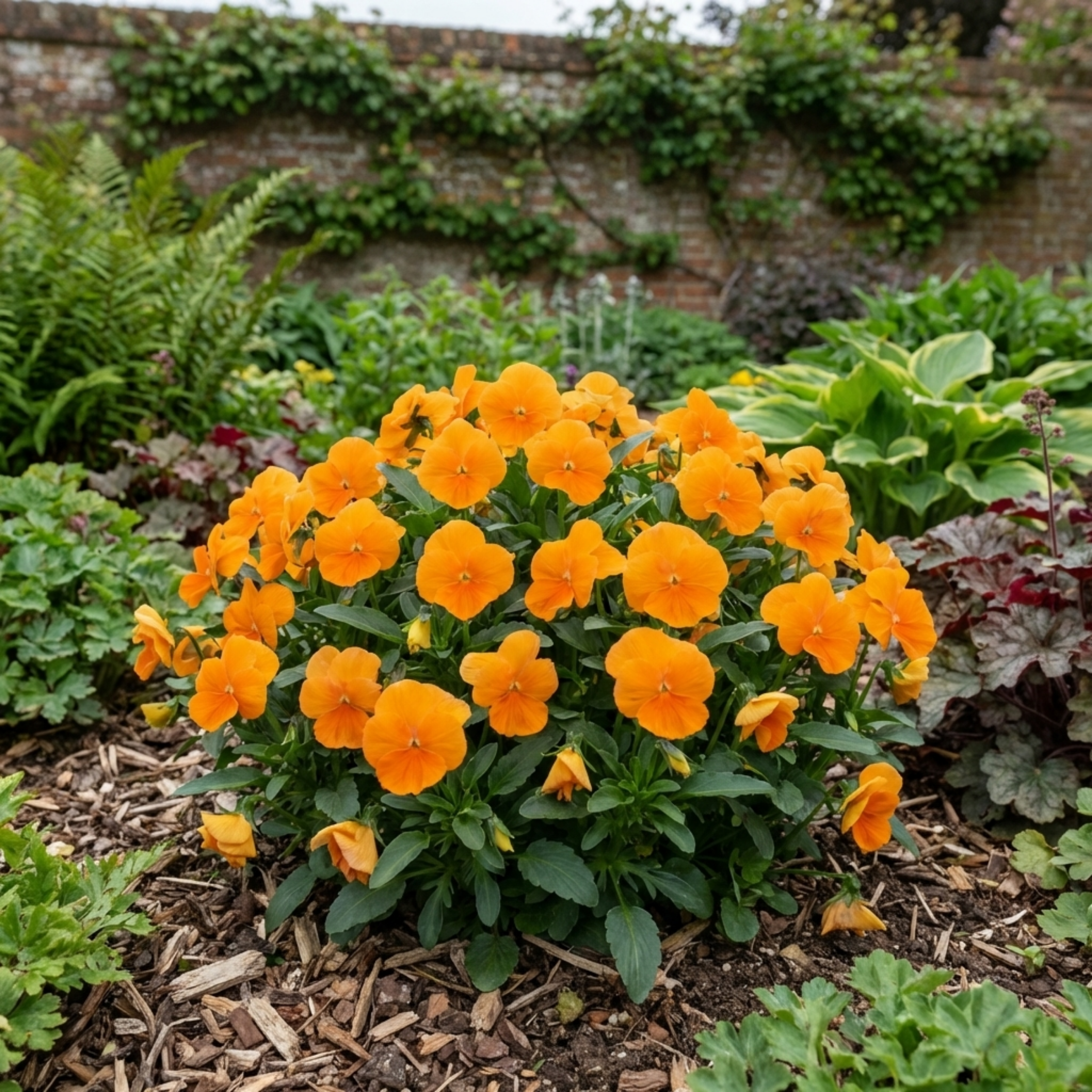 Pansy ‘Delta Pro Clear Orange’ — Hardy Annual / Biennial, Bee-Friendly, 3L Pot