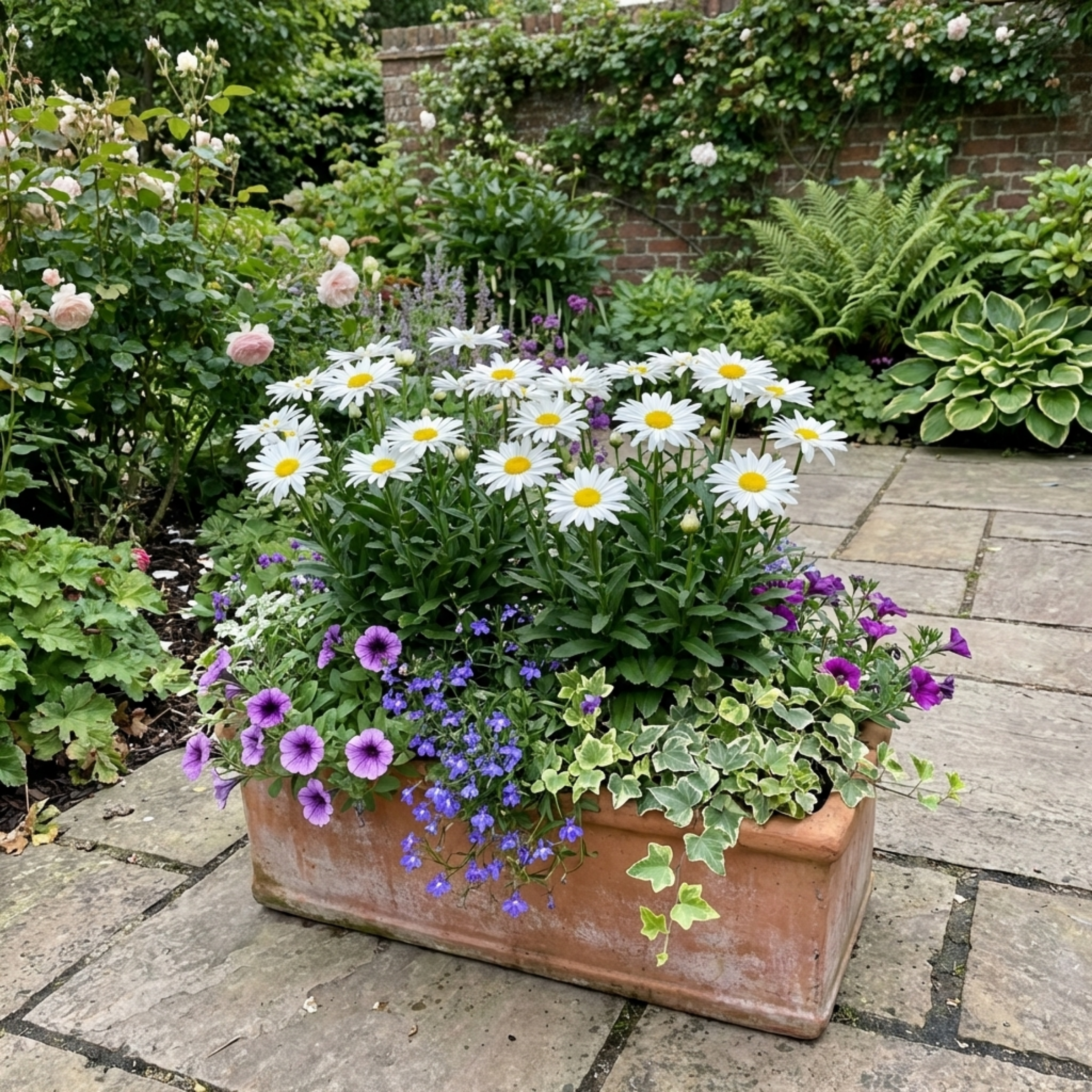 Leucanthemum ‘Madonna White Shasta Daisy’ — Herbaceous Perennial, Bee-Friendly, 11cm Pot (Set of 3 or 6)