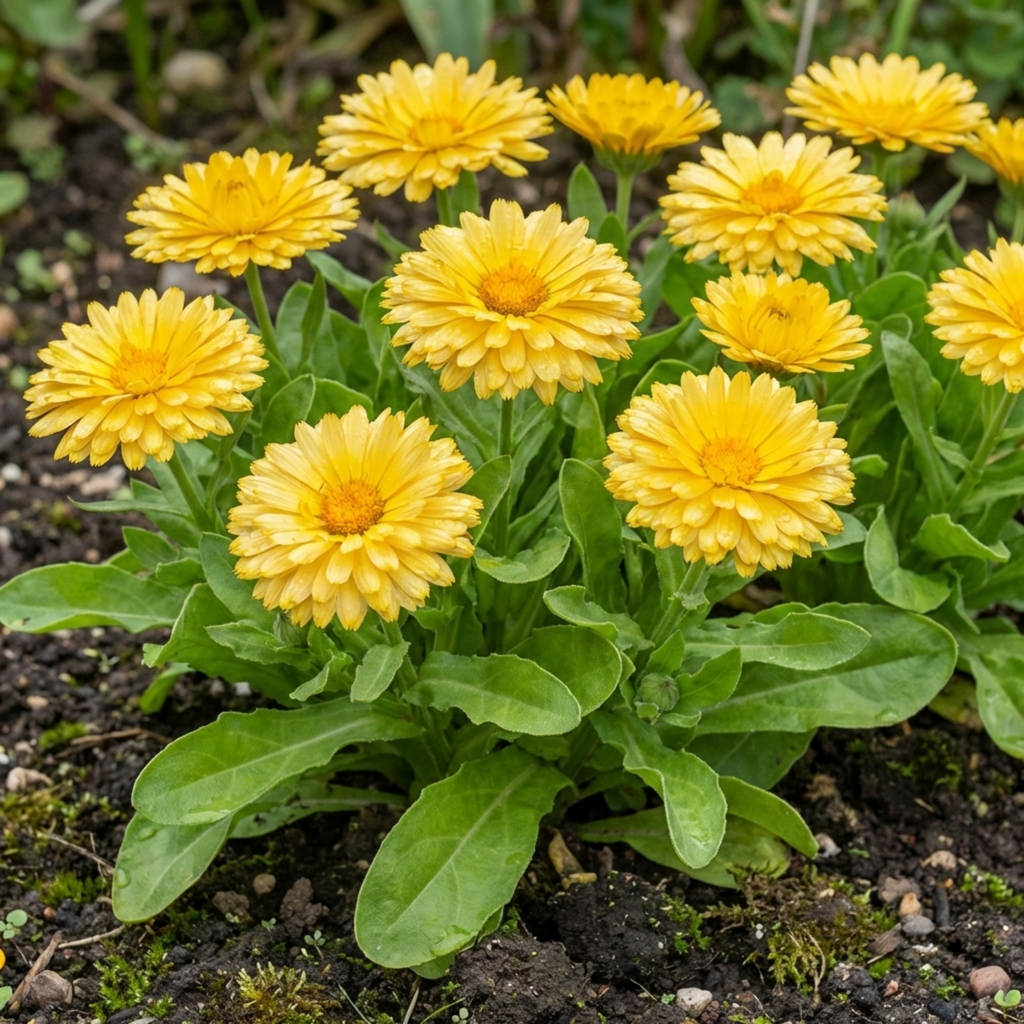 Calendula ‘Fiesta Yellow’ — Hardy Perennial, 1L Pot (Set of 3 or 6)
