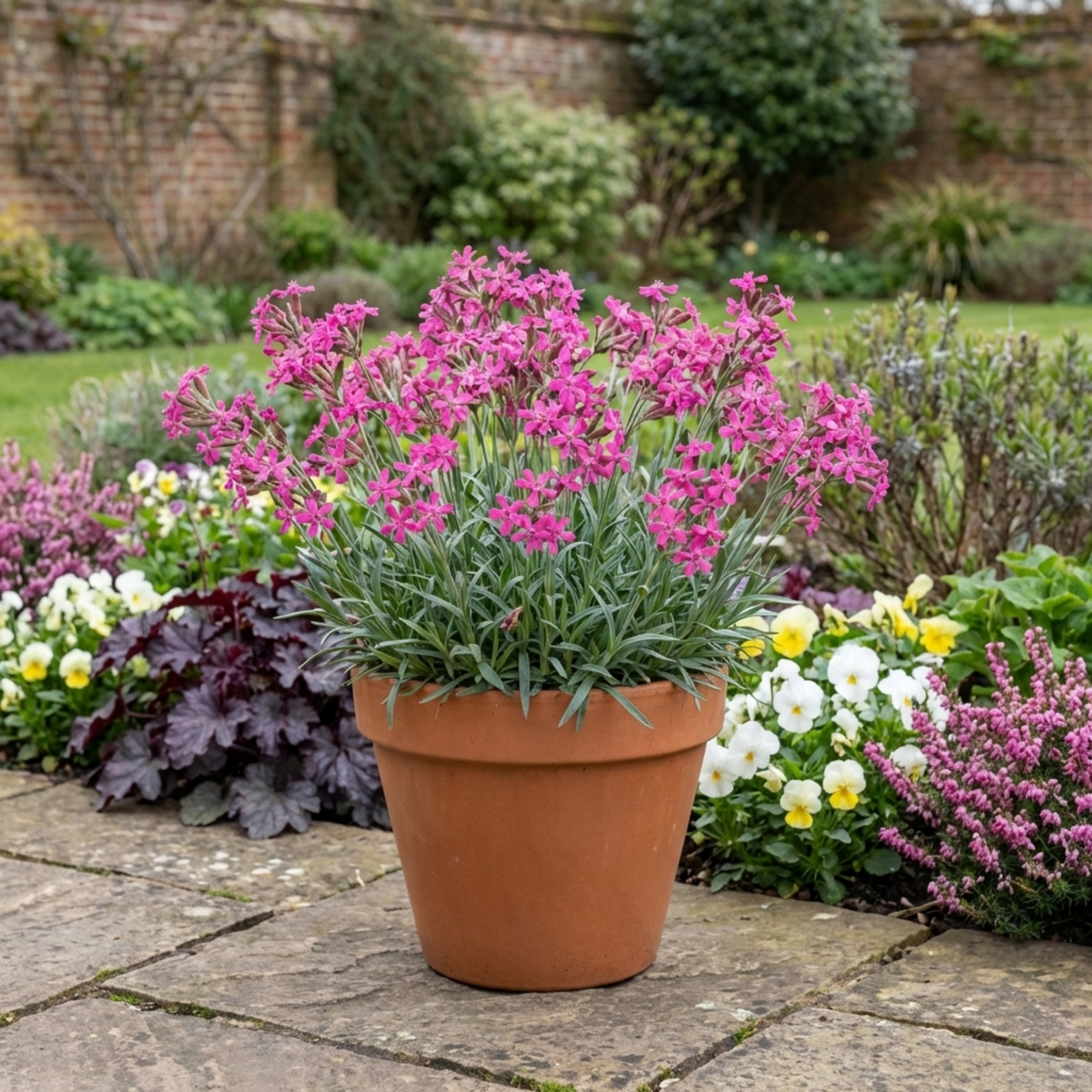 Silene ‘Schafta’ — Hardy Perennial, Bee-Friendly, 1L Pot (Set of 3 or 6)