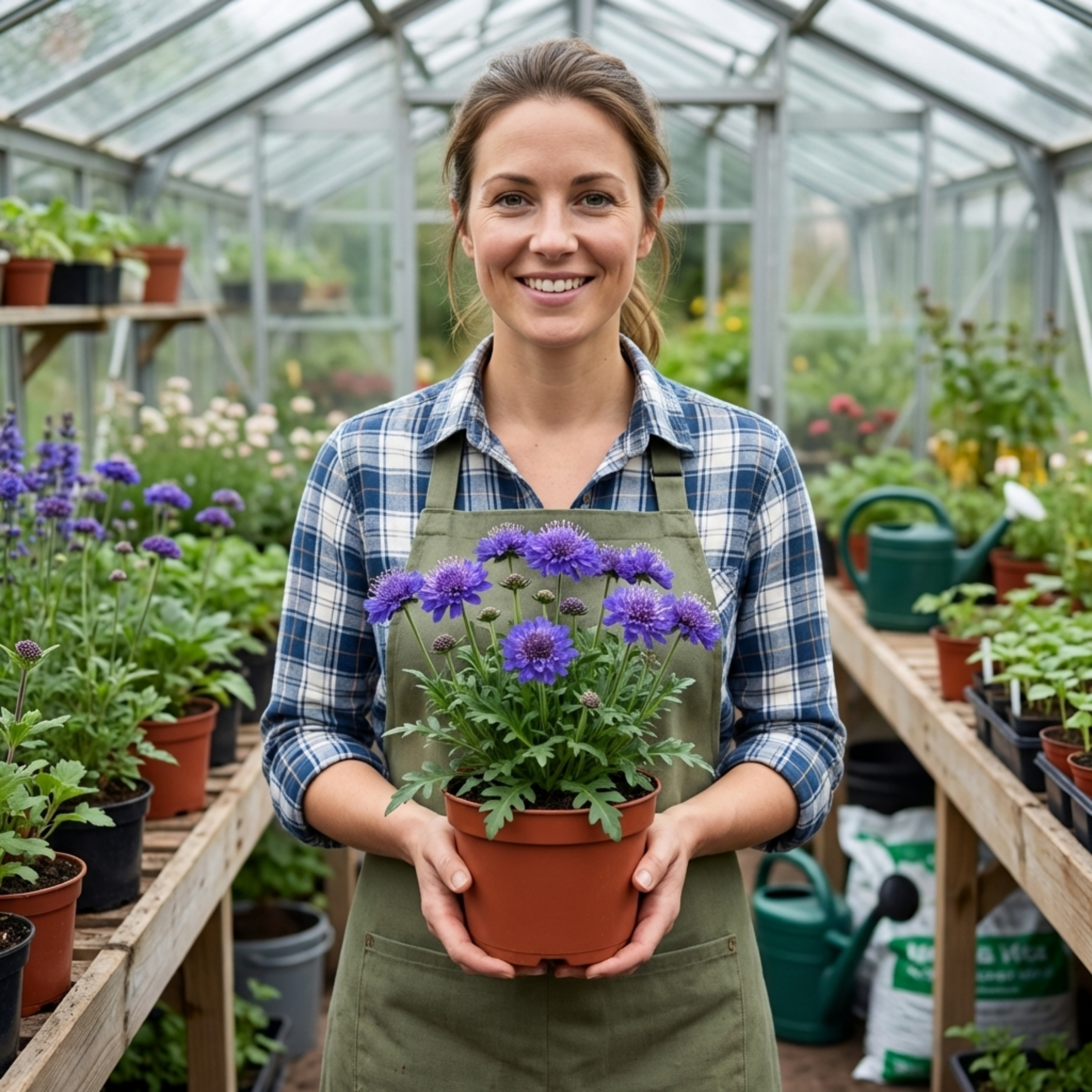 Scabious ‘Blue Note’ — Hardy Perennial, Bee-Friendly, 1L Pot (Set of 3 or 6)