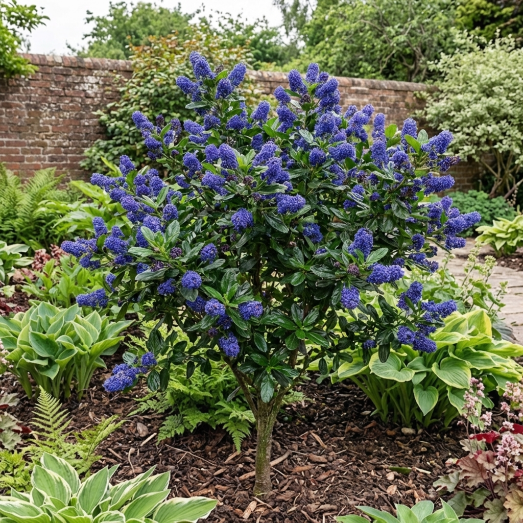Ceanothus ‘Concha’ — Evergreen Shrub, Bee-Friendly, 3L Pot