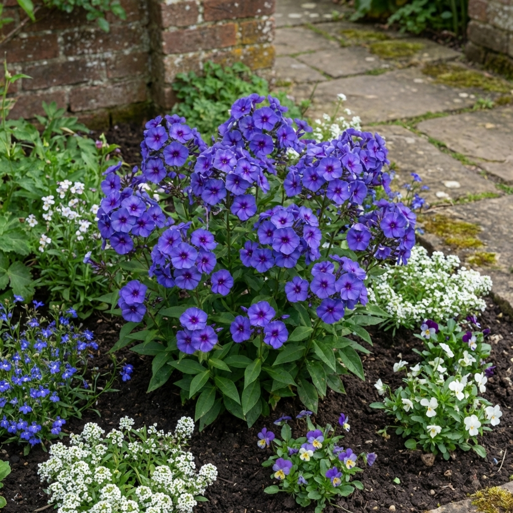 Phlox ‘Blue Dark Eye’ — Hardy Perennial, Bee-Friendly, 1L Pot (Set of 3 or 6)