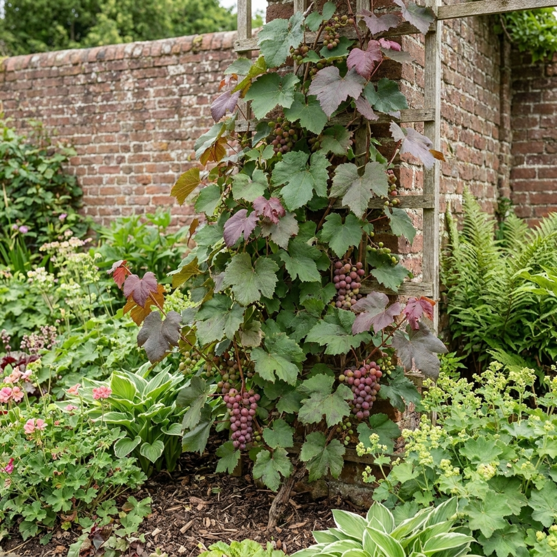 Vitis ‘Strawberry Wine Grape Vine’ — Hardy Deciduous Climbing Vine, 3L Pot