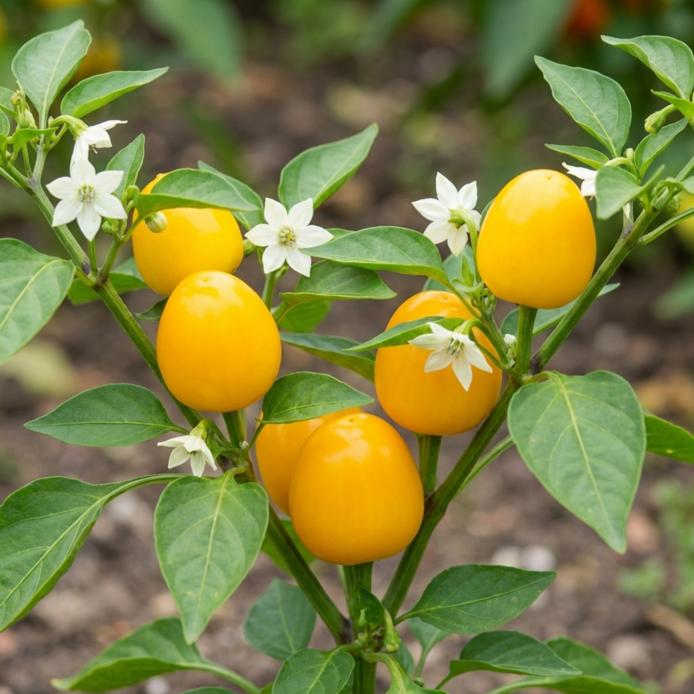 Sweet ‘Pepper Snack Yellow’ — Tender Annual Vegetable, 10.5cm Pot (Set of 3 or 6)