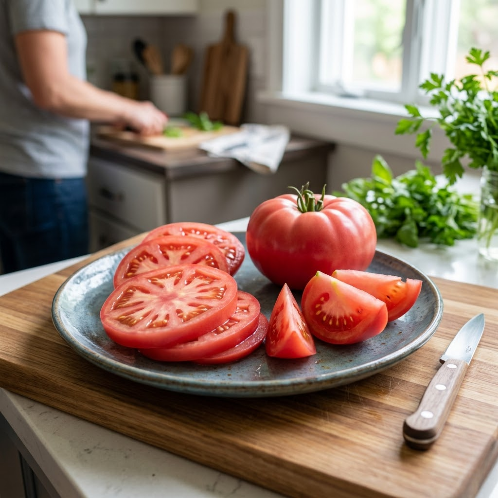 Tomato ‘Rose Crush’ — Fruit Plant / Tender Annual, 10.5cm Pot (Set of 3 or 6)