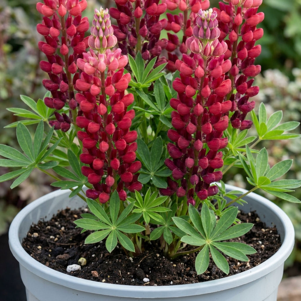 Lupin ‘Legendary Red Shades’ — Herbaceous Perennial, Bee-Friendly, 3L Pot