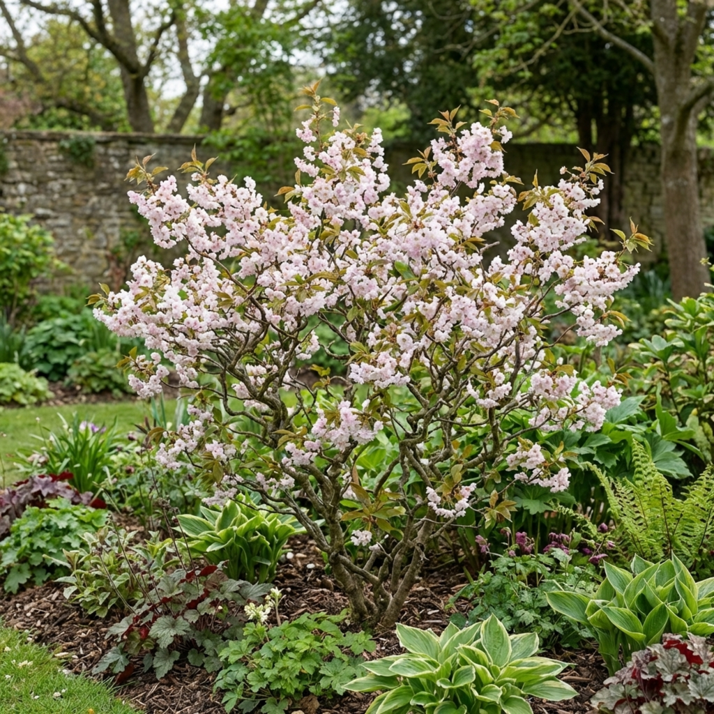 Prunus ‘Kojo No Mai Flowering Hedging’ — Deciduous Shrub / Small Tree, Bee-Friendly, 3L Pot
