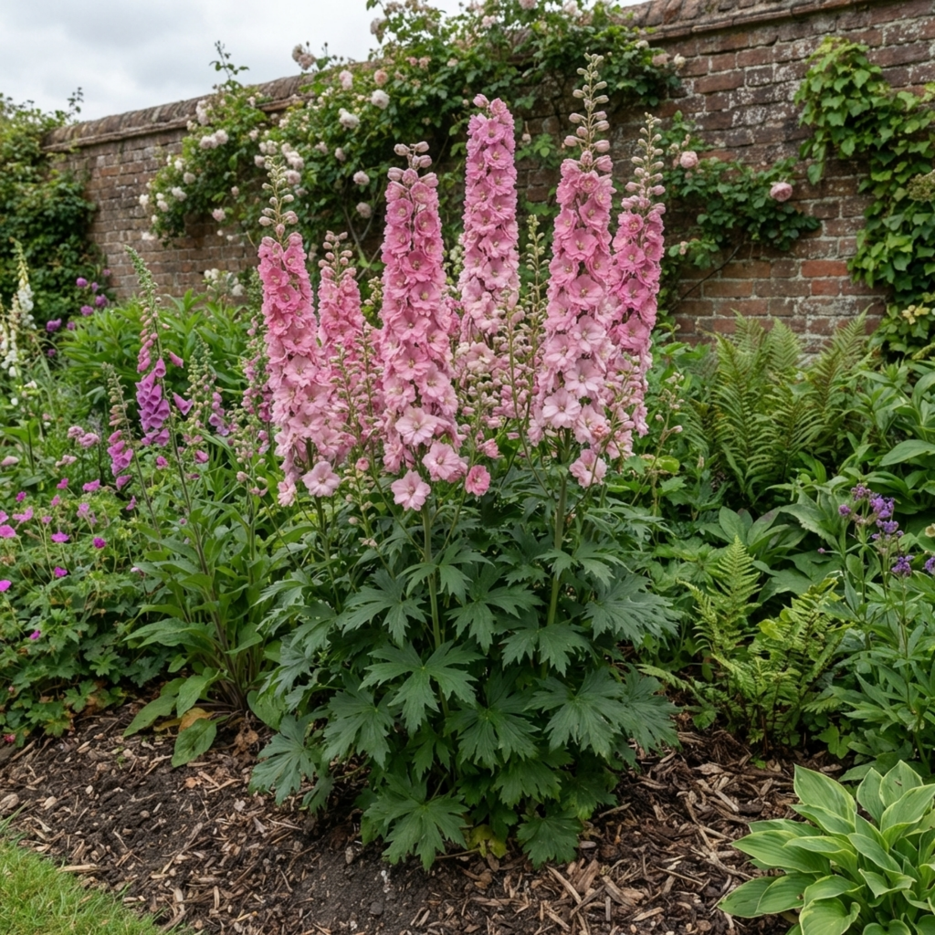 Delphinium ‘Pixie Rose Rocket’ — Hardy Perennial, Bee-Friendly, 19cm Pot