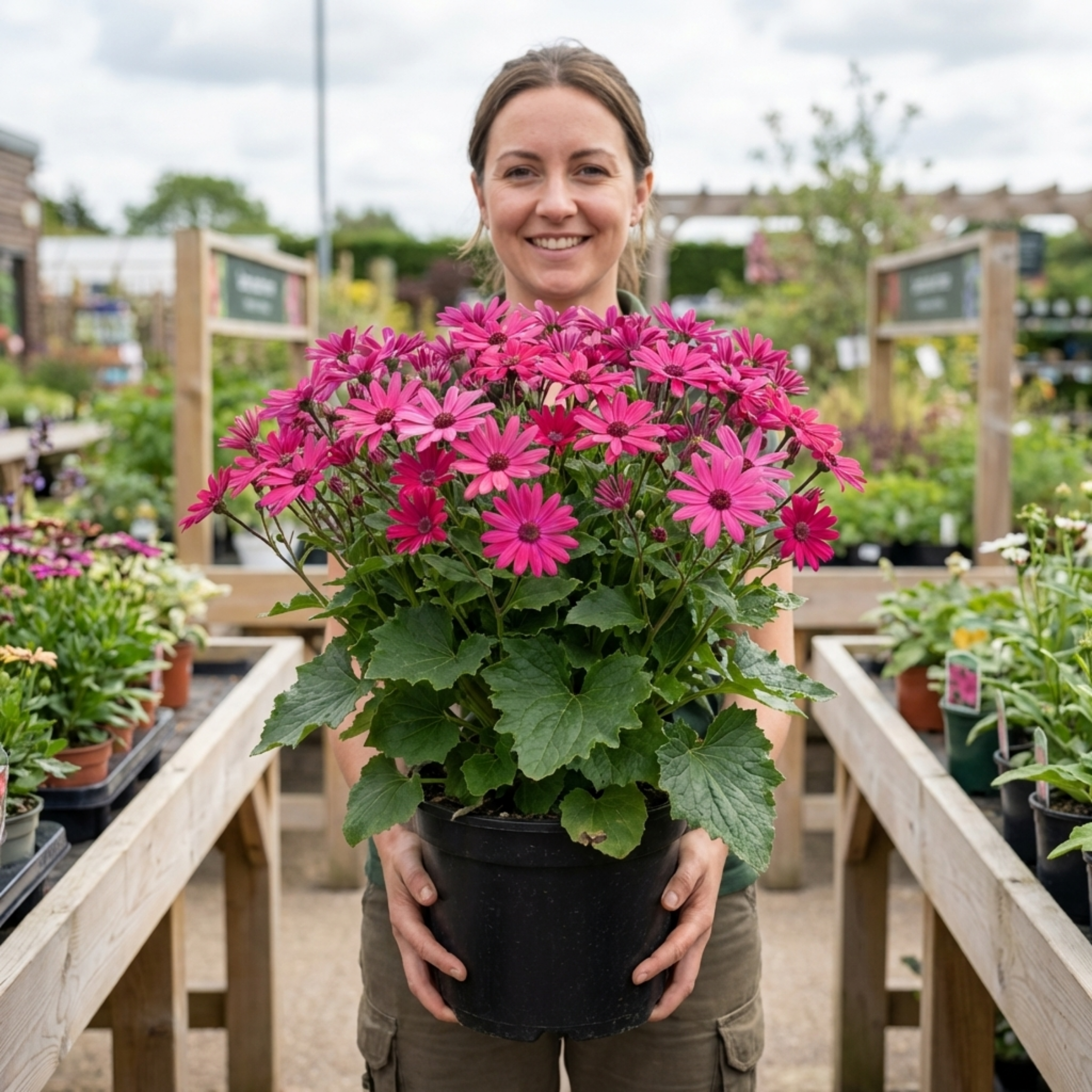 Senetti ‘Pop Epic Cerise’ — Bedding Plant, Bee-Friendly, 6.5L Pot
