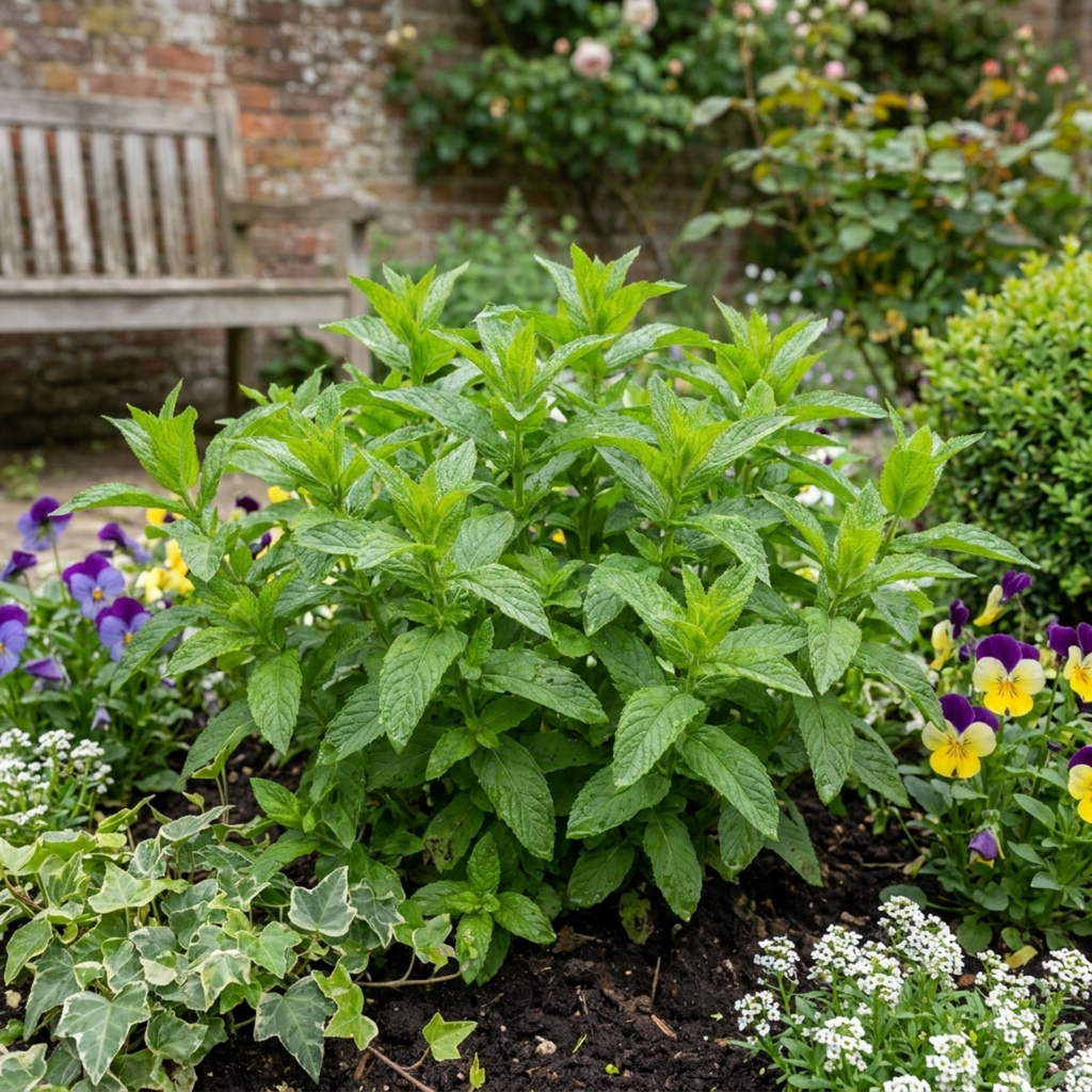 Mint 'Moroccan' — Hardy Perennial Herb, Bee-Friendly, 1L Pot (Set of 6)