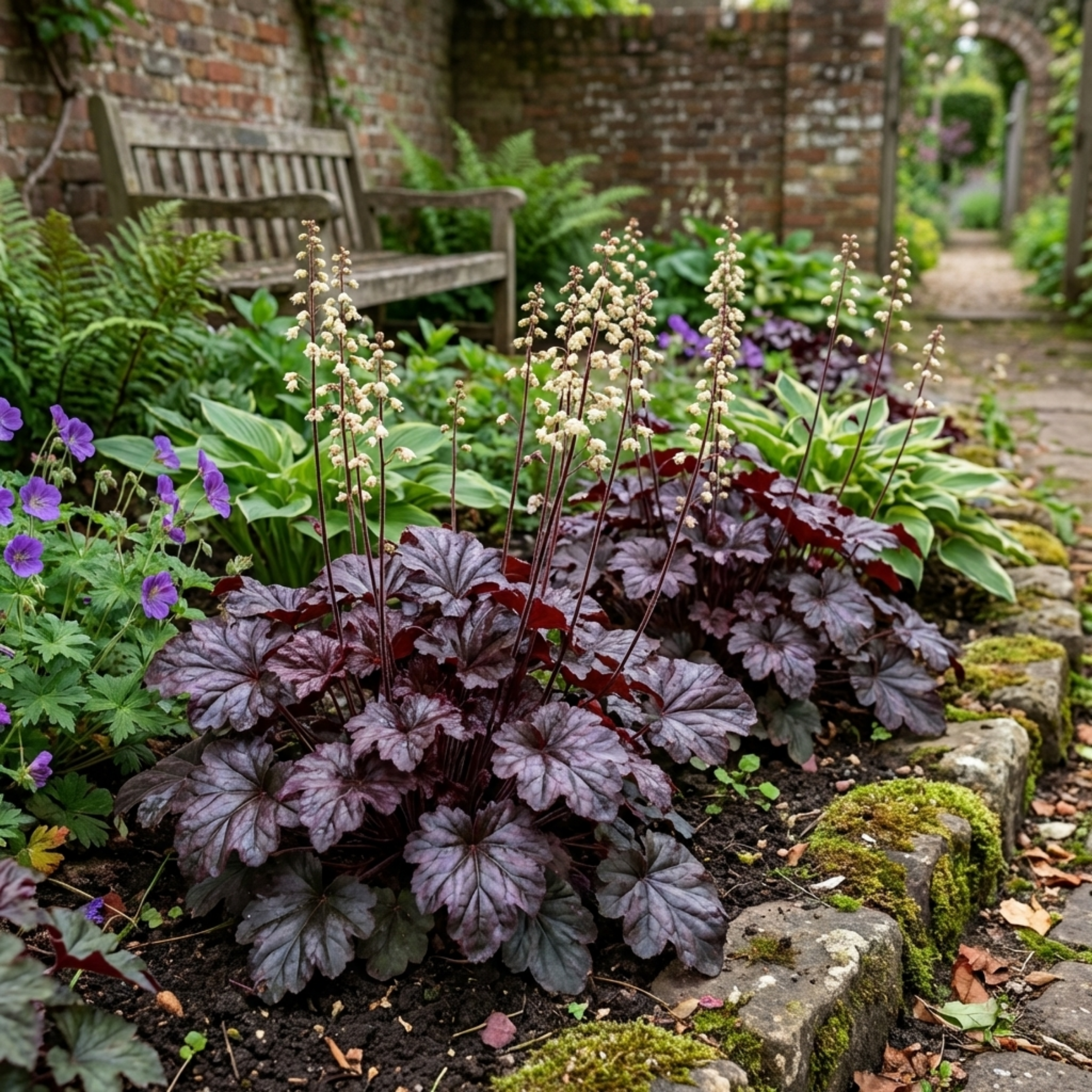 Heuchera ‘Palace Purple’ — Hardy Evergreen Perennial, Bee-Friendly, 1L Pot (Set of 3 or 6)