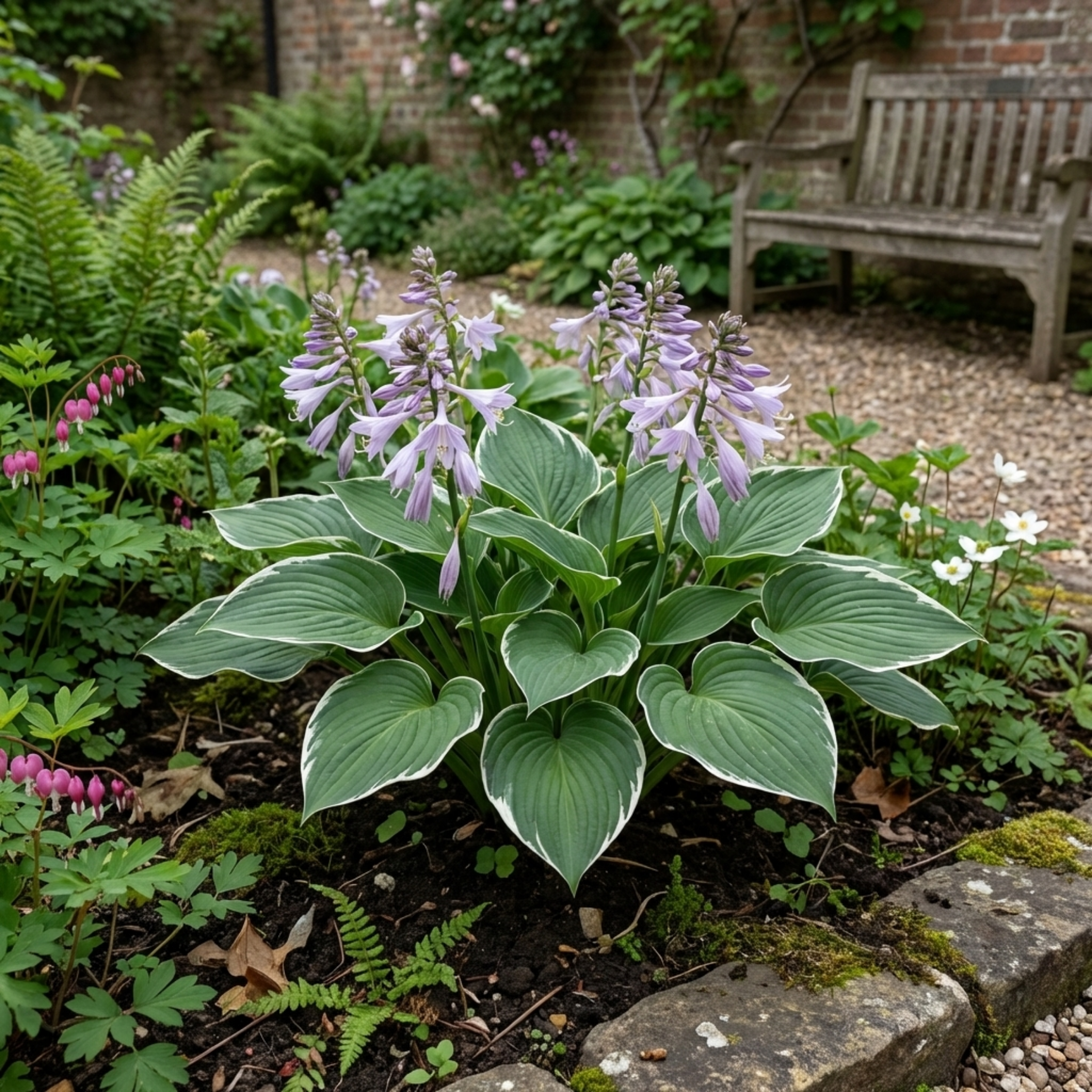 Hosta 'Francee' — Plantain Lily, Hardy Perennial, 1L Pot (Set of 3 or 6)