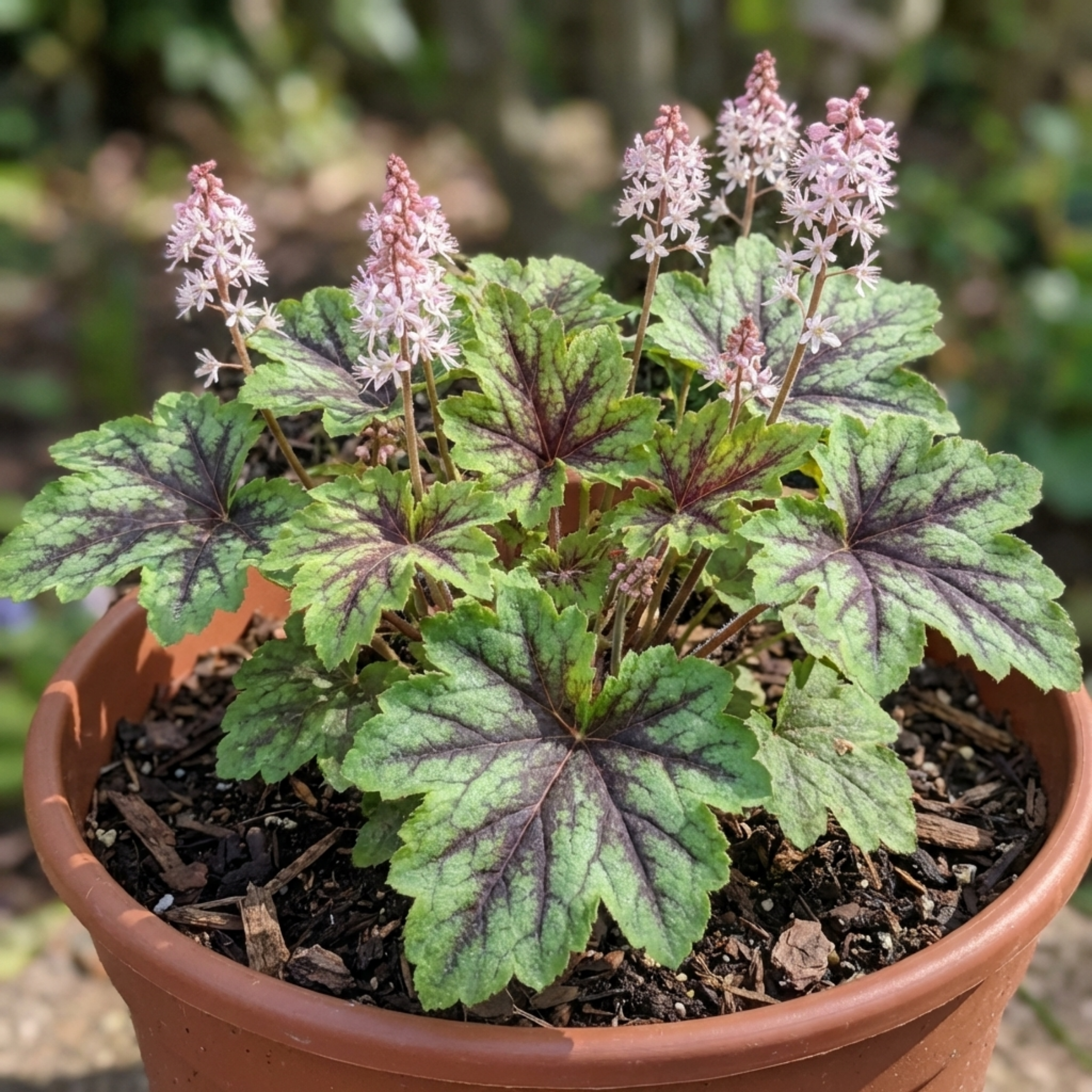Tiarella ‘Angel Wings’ — Hardy Semi-Evergreen Perennial, Bee-Friendly, 2L Pot