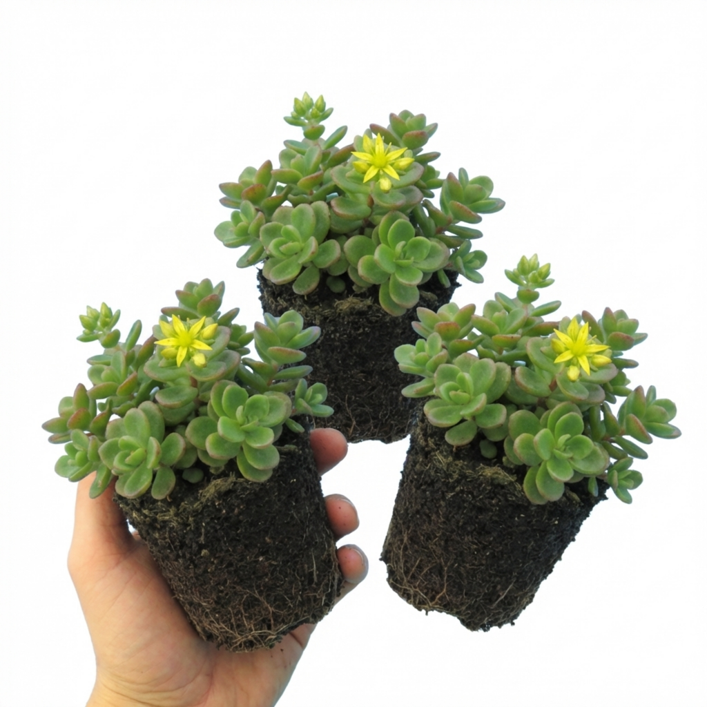 Sedum ‘Oreganum Stonecrop’ — Indoor Plant, Bee-Friendly, 1L Pot (Set of 3 or 6)