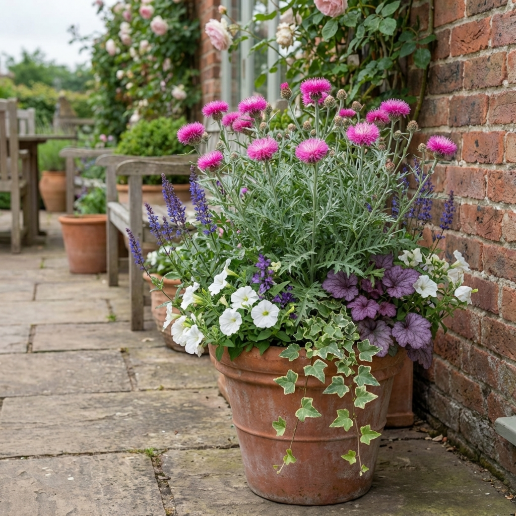 Centaurea ‘Bright Rose’ — Hardy Herbaceous Perennial, Bee-Friendly, 1L Pot (Set of 3 or 6)