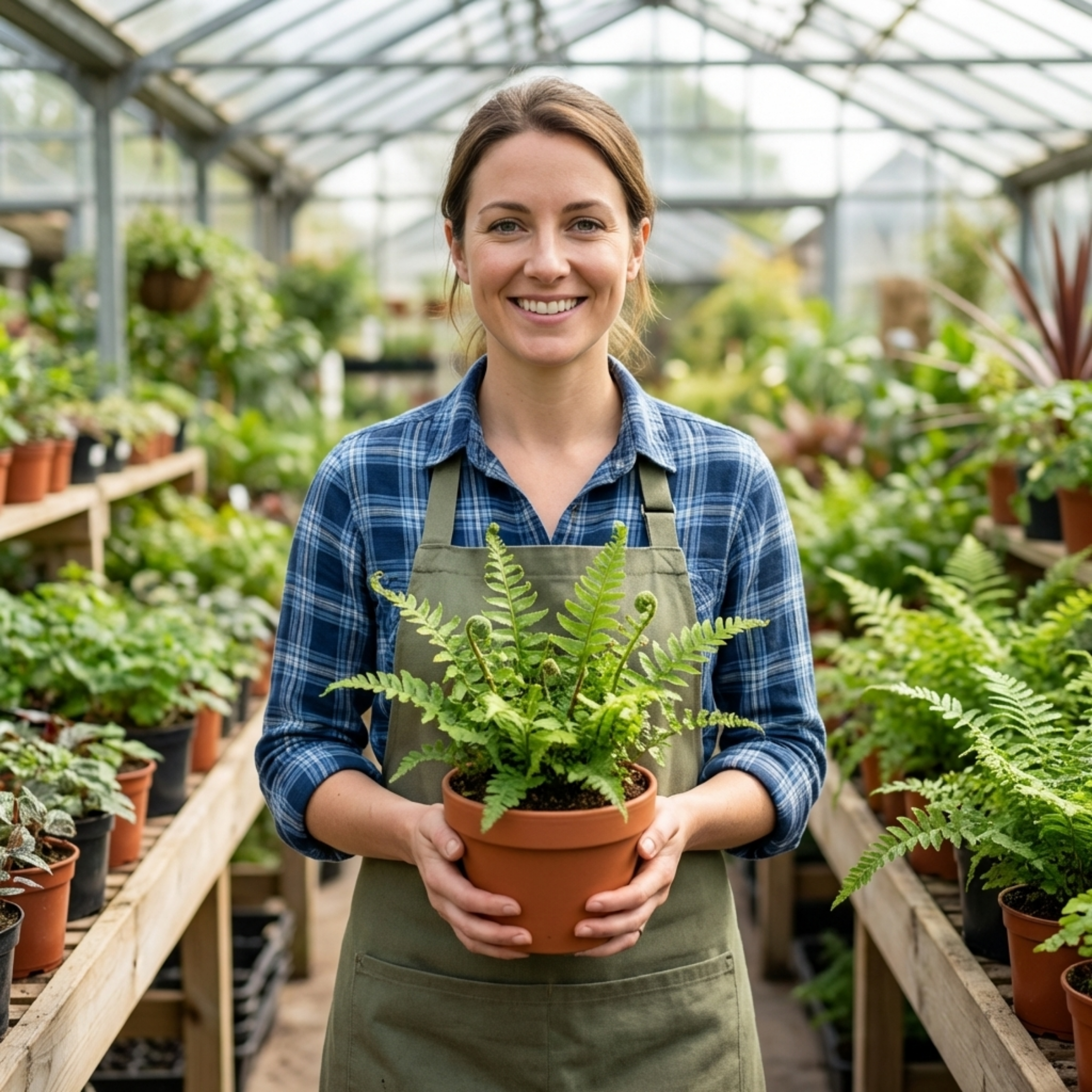 Soft ‘Shield’ — Hardy Evergreen Perennial Fern, 1L Pot