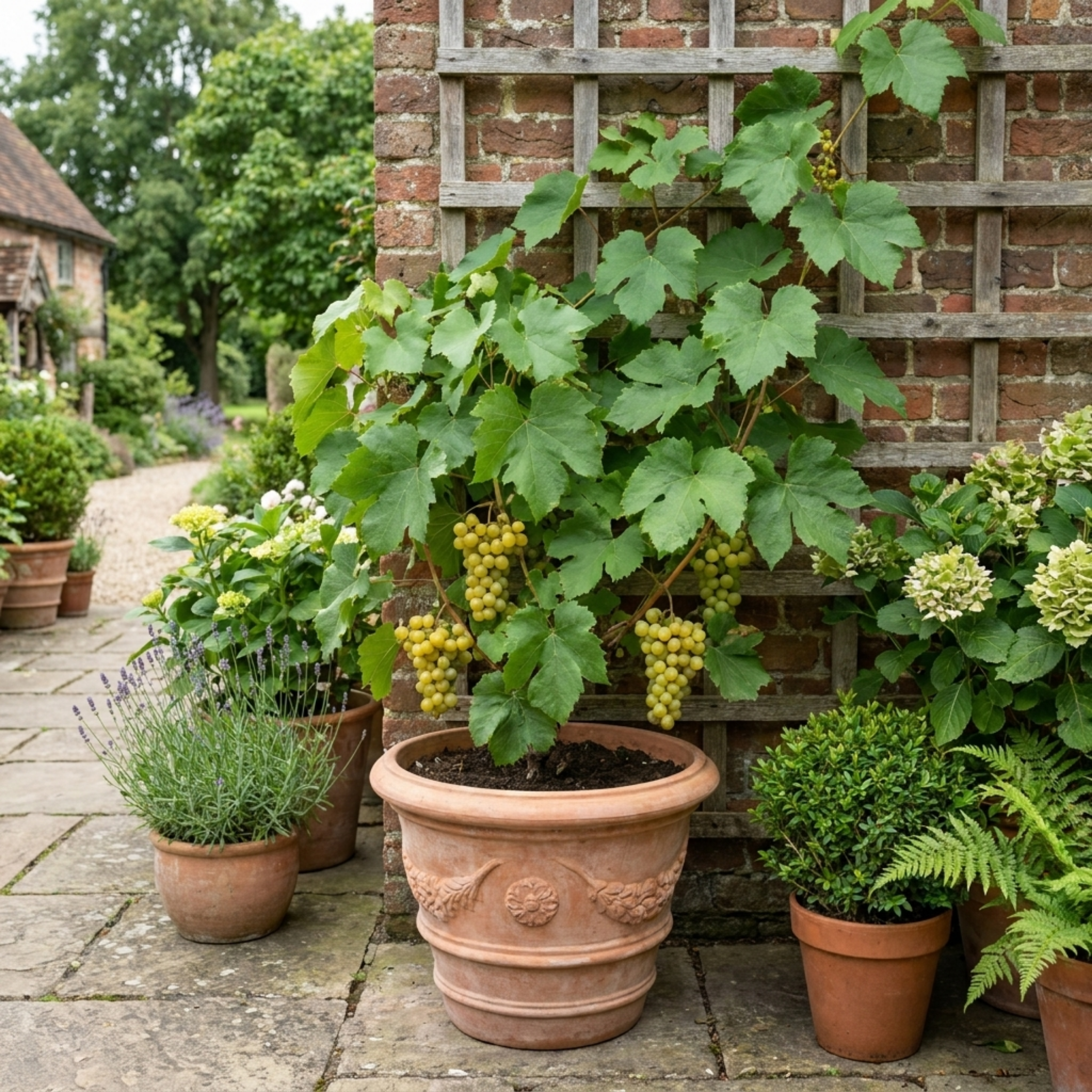 Grape ‘Vine Vitis Centennial White Seedless’ — Deciduous Climbing Vine, 3L Pot