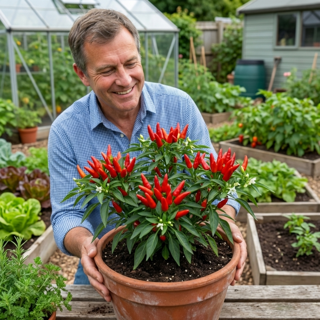 Chilli 'Thai Dragon' — Edible Annual, 10.5cm Pot (Set of 3 or 6)