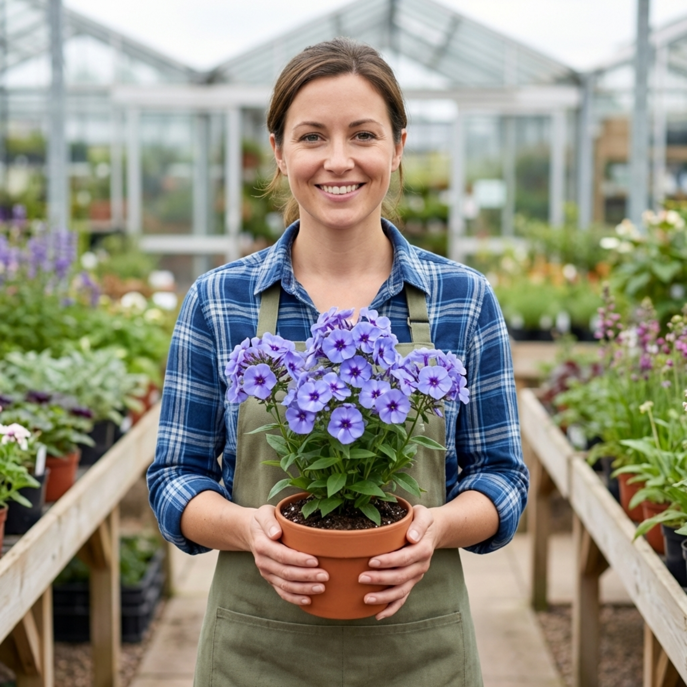 Phlox ‘Blue Dark Eye’ — Hardy Perennial, Bee-Friendly, 1L Pot (Set of 3 or 6)