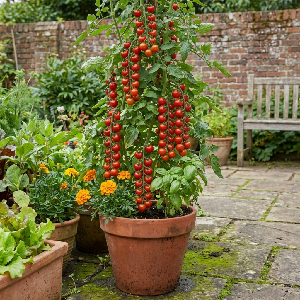 Tomato ‘Sweet Million’ — Fruit Plant / Tender Annual, 10.5cm Pot (Set of 3 or 6)