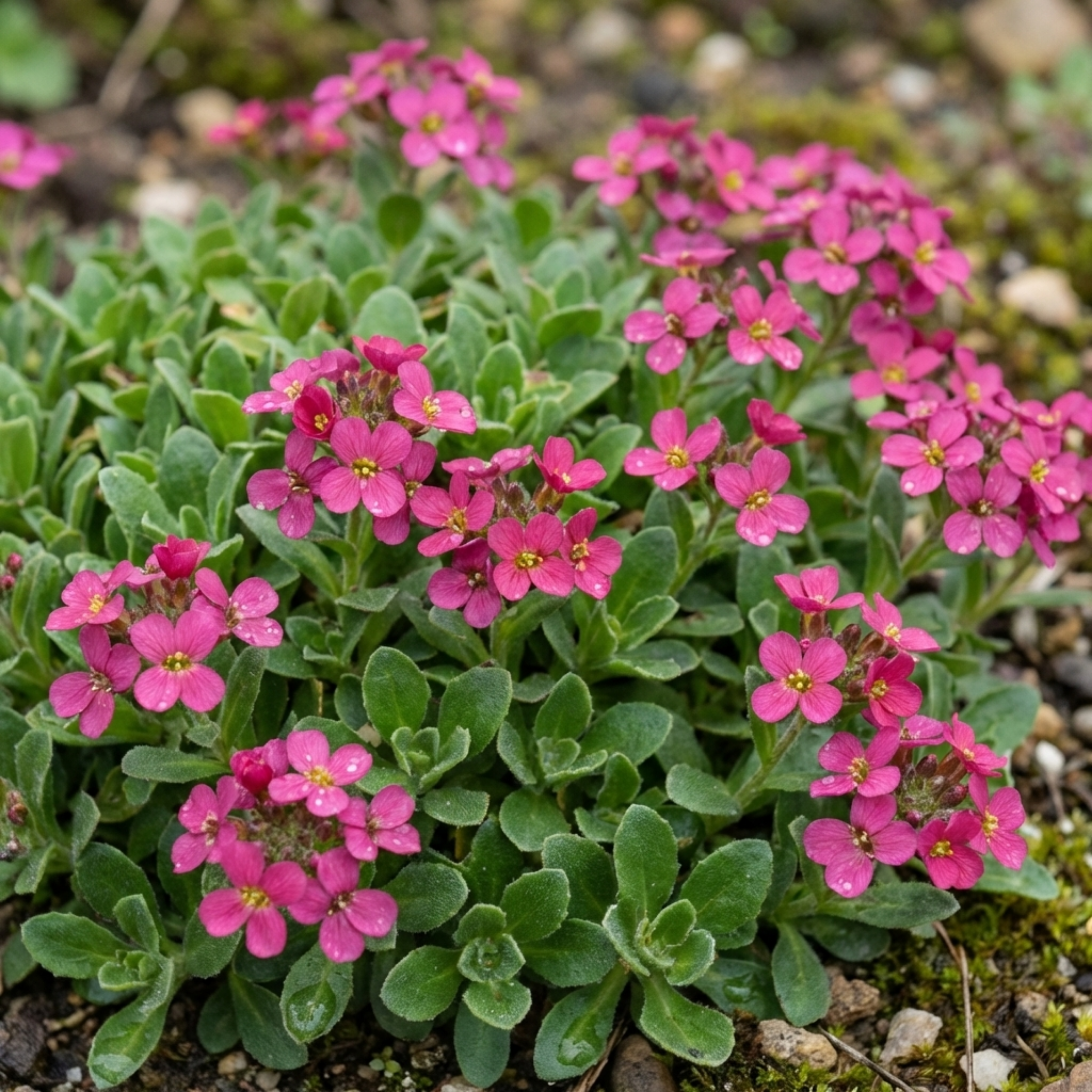 Arabis ‘Aubris Deep Rose’ — Evergreen Alpine Perennial, 1L Pot (Set of 3 or 6)