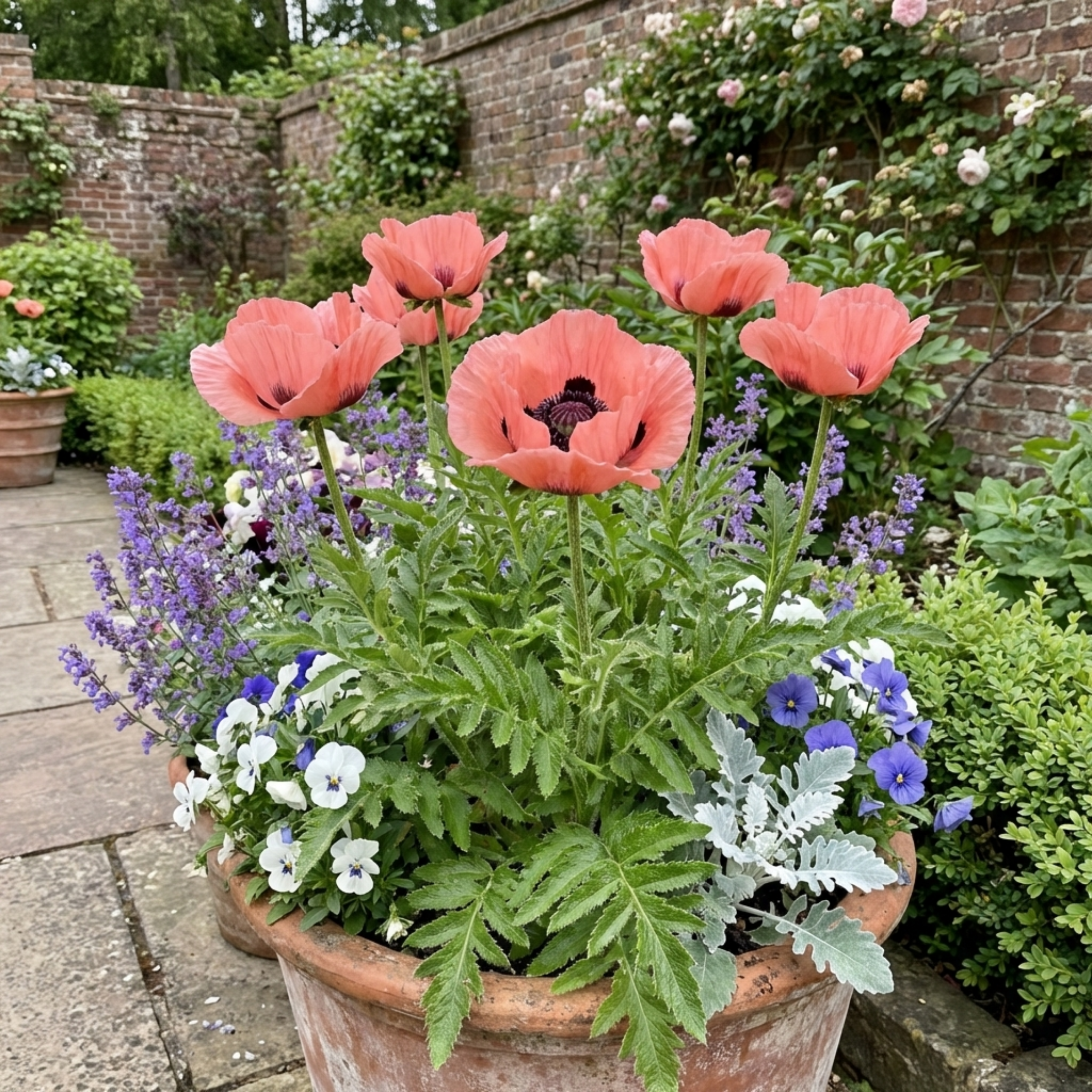 Papaver ‘Orientale Victoria Louise’ — Hardy Perennial, Bee-Friendly, 1L Pot (Set of 3 or 6)