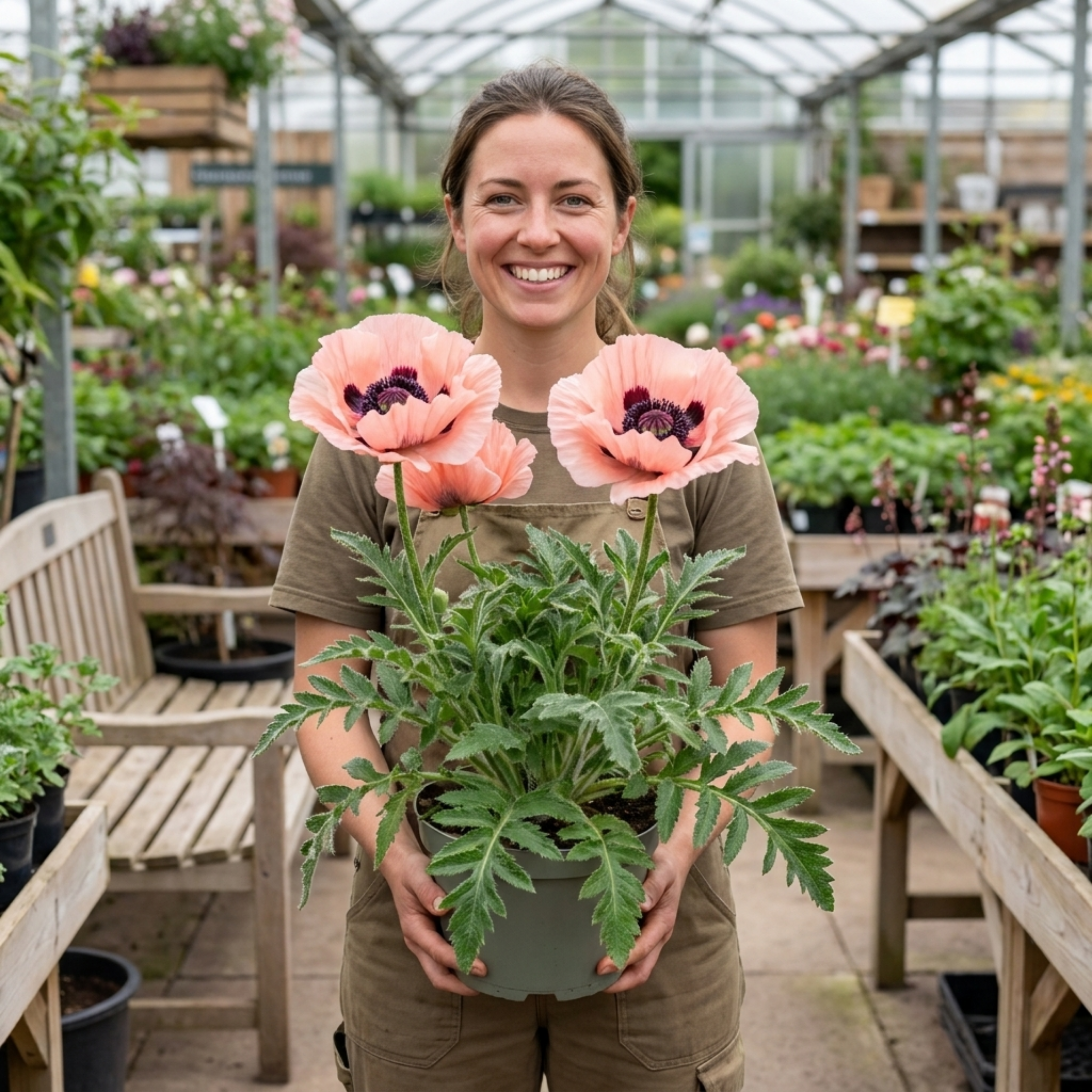 Papaver ‘Waltzing Elisabeth’ — Herbaceous Perennial, Bee-Friendly, 19cm Pot