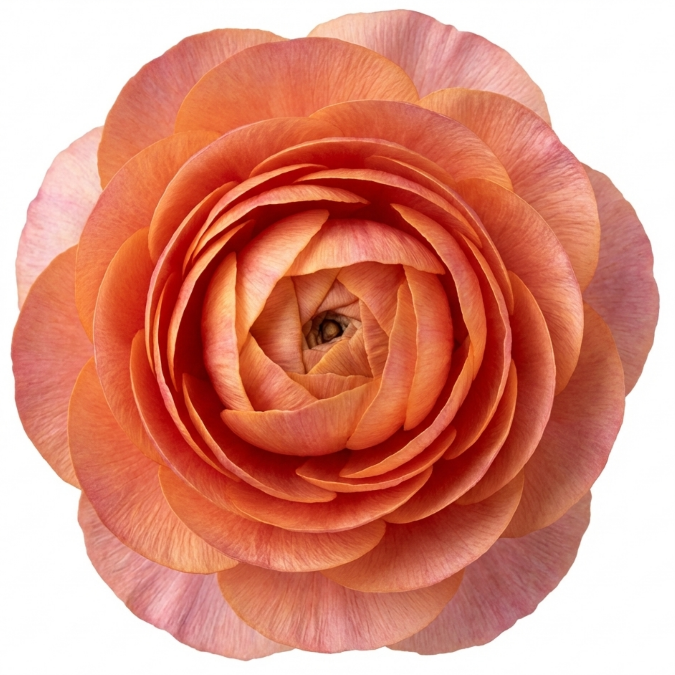 Ranunculus ‘Vortex Orange Pink’ — Tuberous Perennial, Bee-Friendly, 1L Pot (Set of 3 or 6)