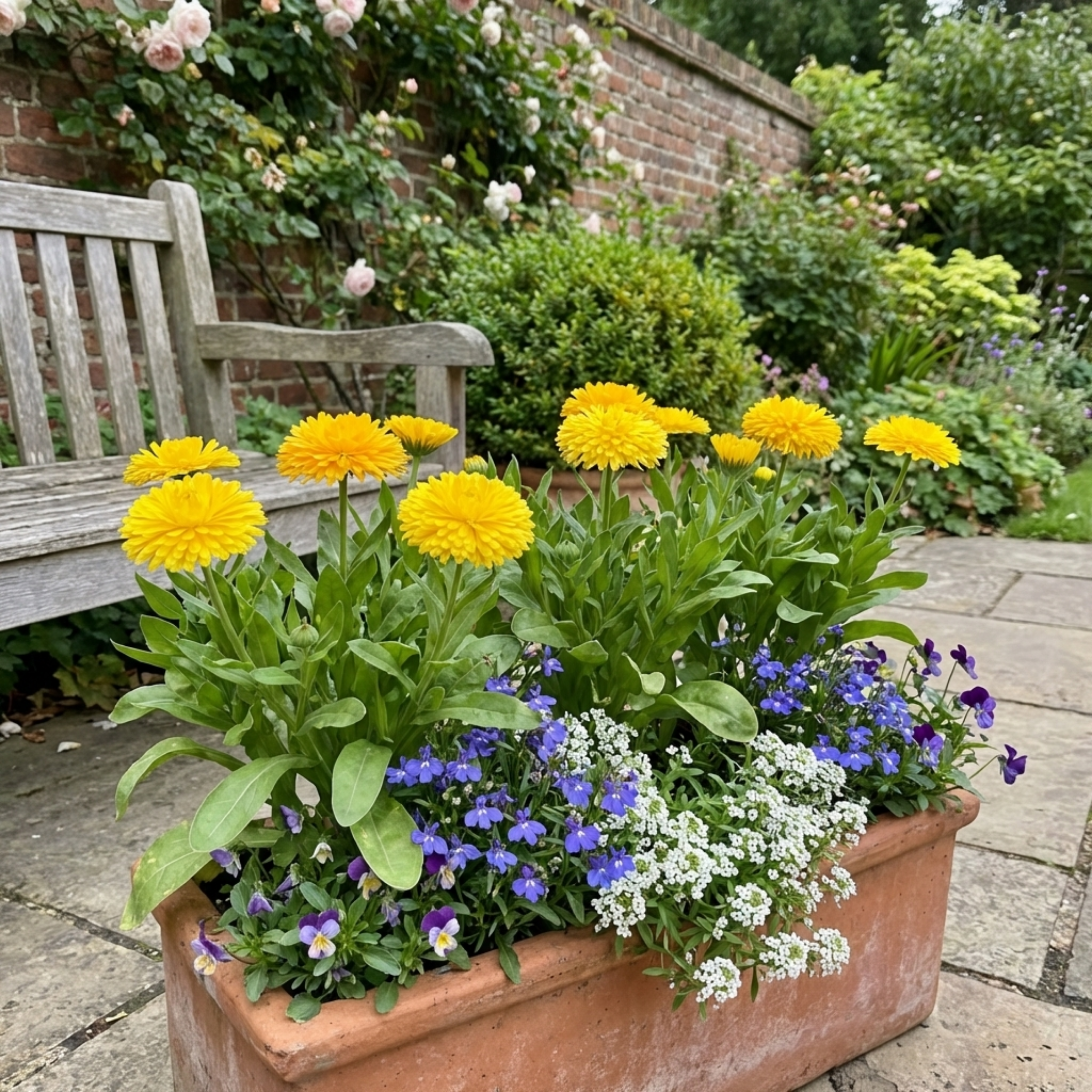 Calendula ‘Fiesta Yellow’ — Hardy Perennial, 1L Pot (Set of 3 or 6)