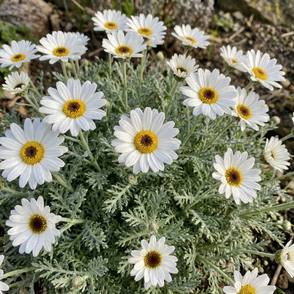 Rhodanthemum ‘Casablanca’ — Hardy Evergreen Perennial, Bee-Friendly, 1L Pot (Set of 3 or 6)