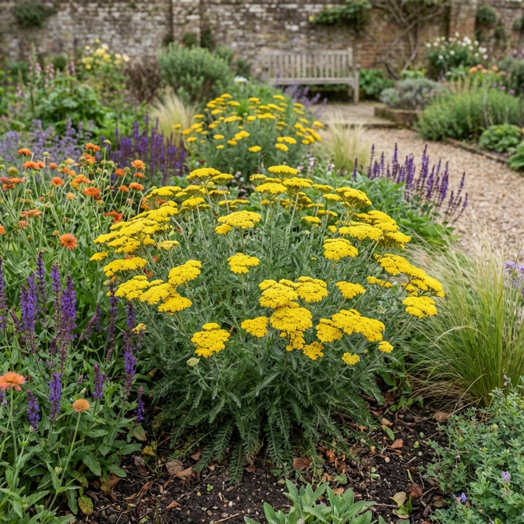 Achillea ‘Cloth of Gold’ — Hardy Herbaceous Perennial, Bee-Friendly, 1L Pot (Set of 3 or 6)