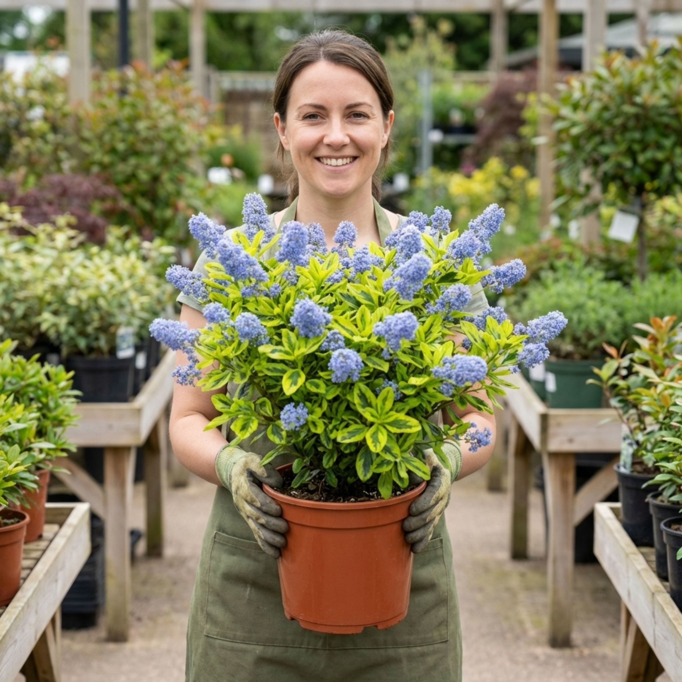 Ceanothus ‘Zanzibar’ — Evergreen Shrub, Bee-Friendly, 3L Pot