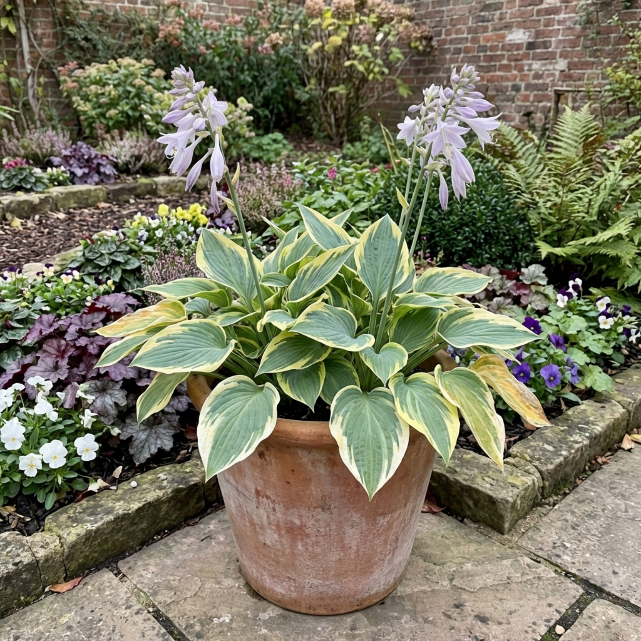 Hosta 'First Frost' — Plantain Lily, Hardy Perennial, 1L Pot (Set of 3 or 6)