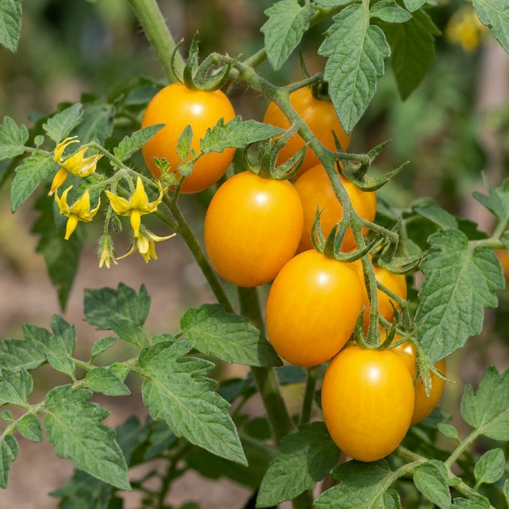 Tomato ‘Stargold Cherry Tomato’ — Tender Annual (grafted), 1L Pot (Set of 3 or 6)