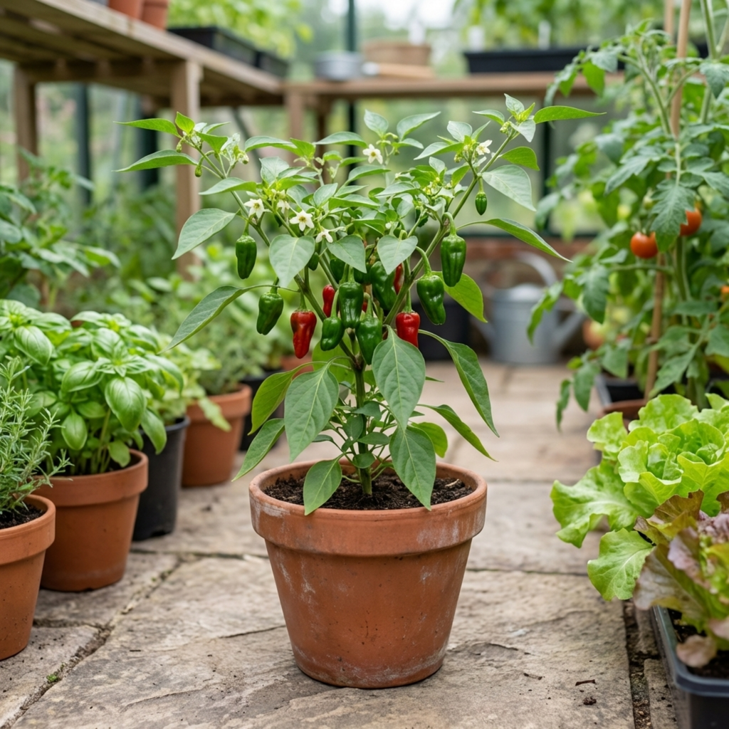 Chilli 'Padron' — Edible Annual, 10.5cm Pot (Set of 3 or 6)
