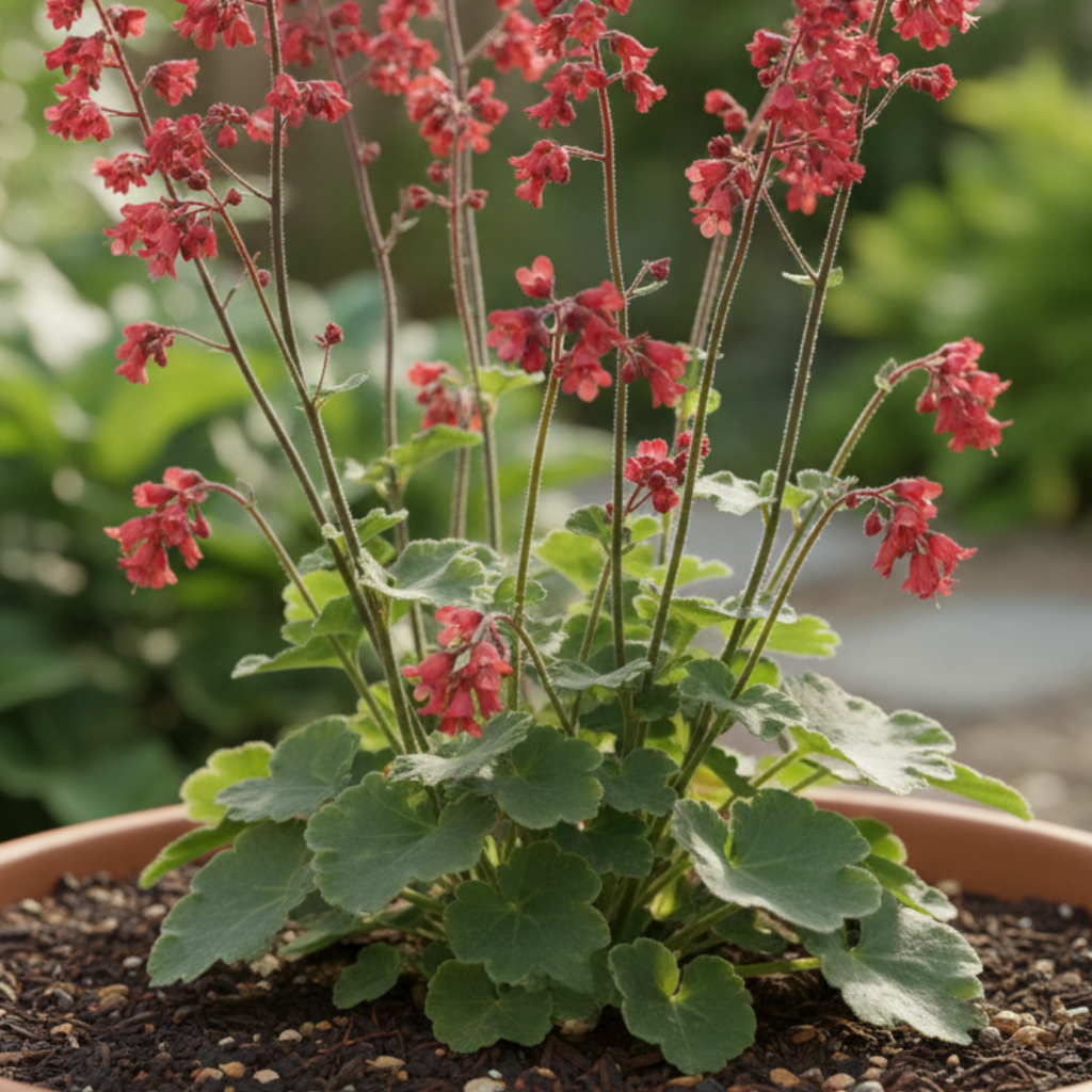 Heuchera ‘Coral Forest’ — Hardy Evergreen Perennial, Bee-Friendly, 2L Pot