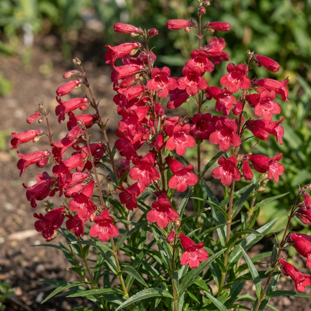 Penstemon ‘Red’ — Semi-evergreen Herbaceous Perennial, Bee-Friendly, 1L Pot (Set of 3 or 6)